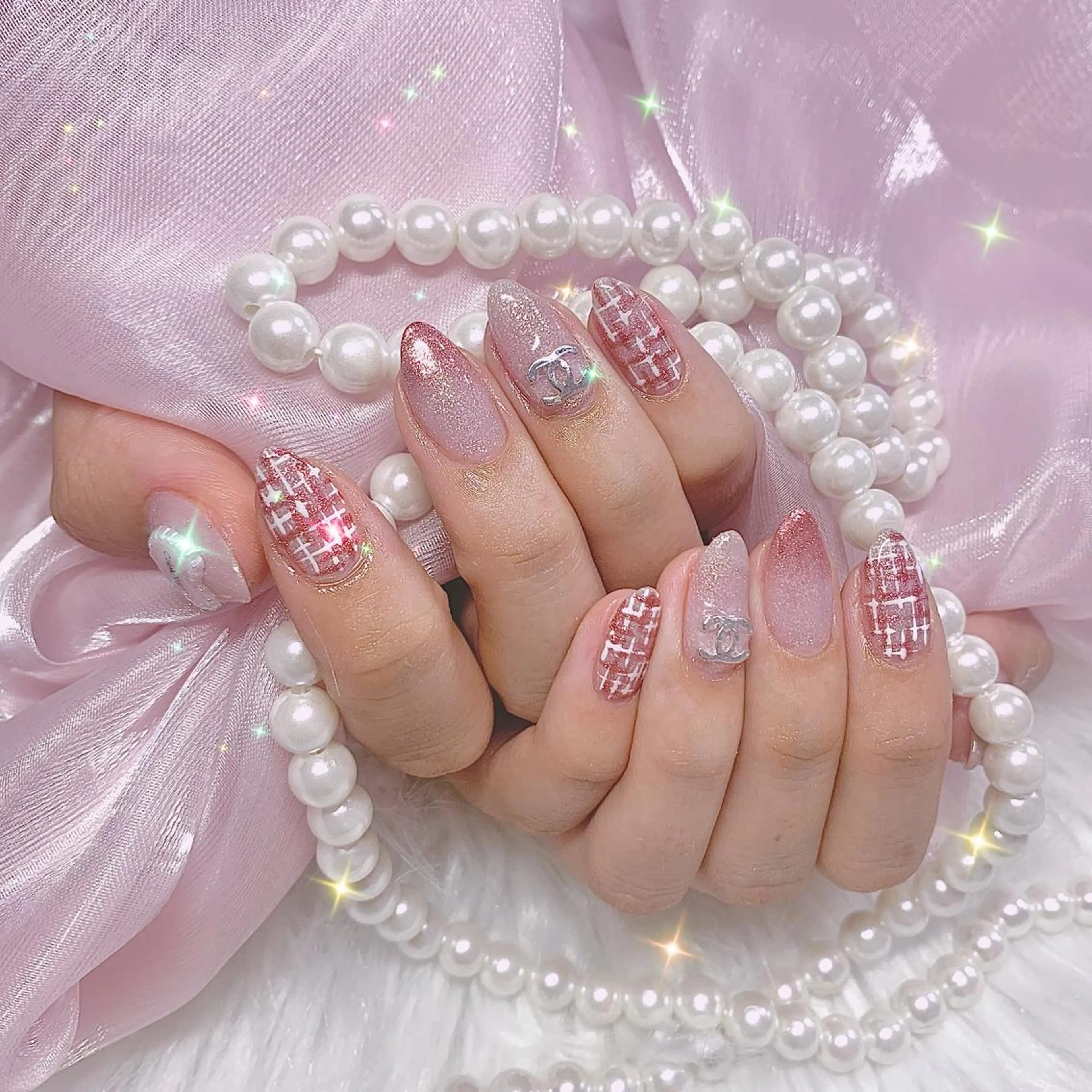 ネイル ツイードネイル élu by Noriko 前原のネイルデザイン