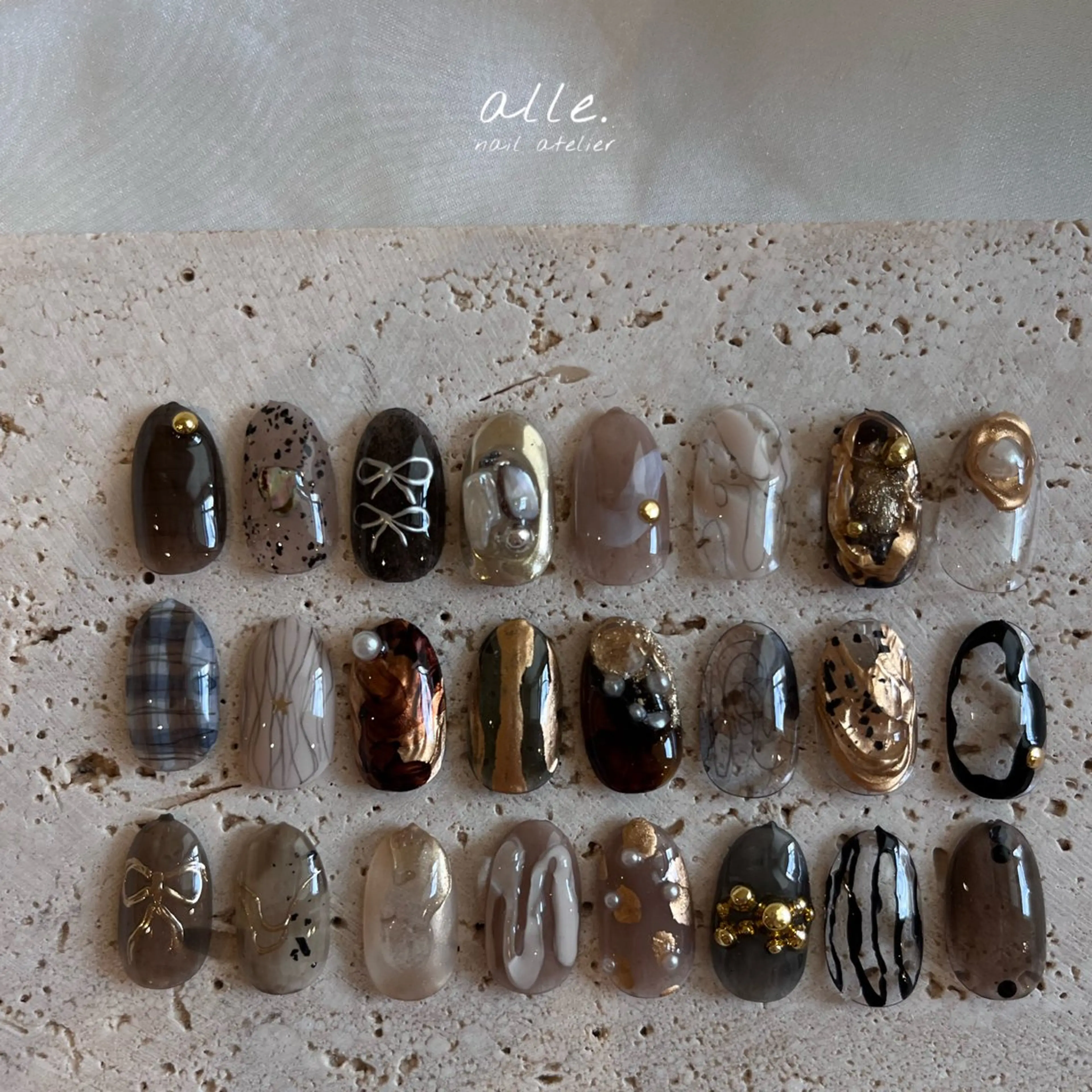 ネイル ハンドネイル atelier alle.のネイルデザイン