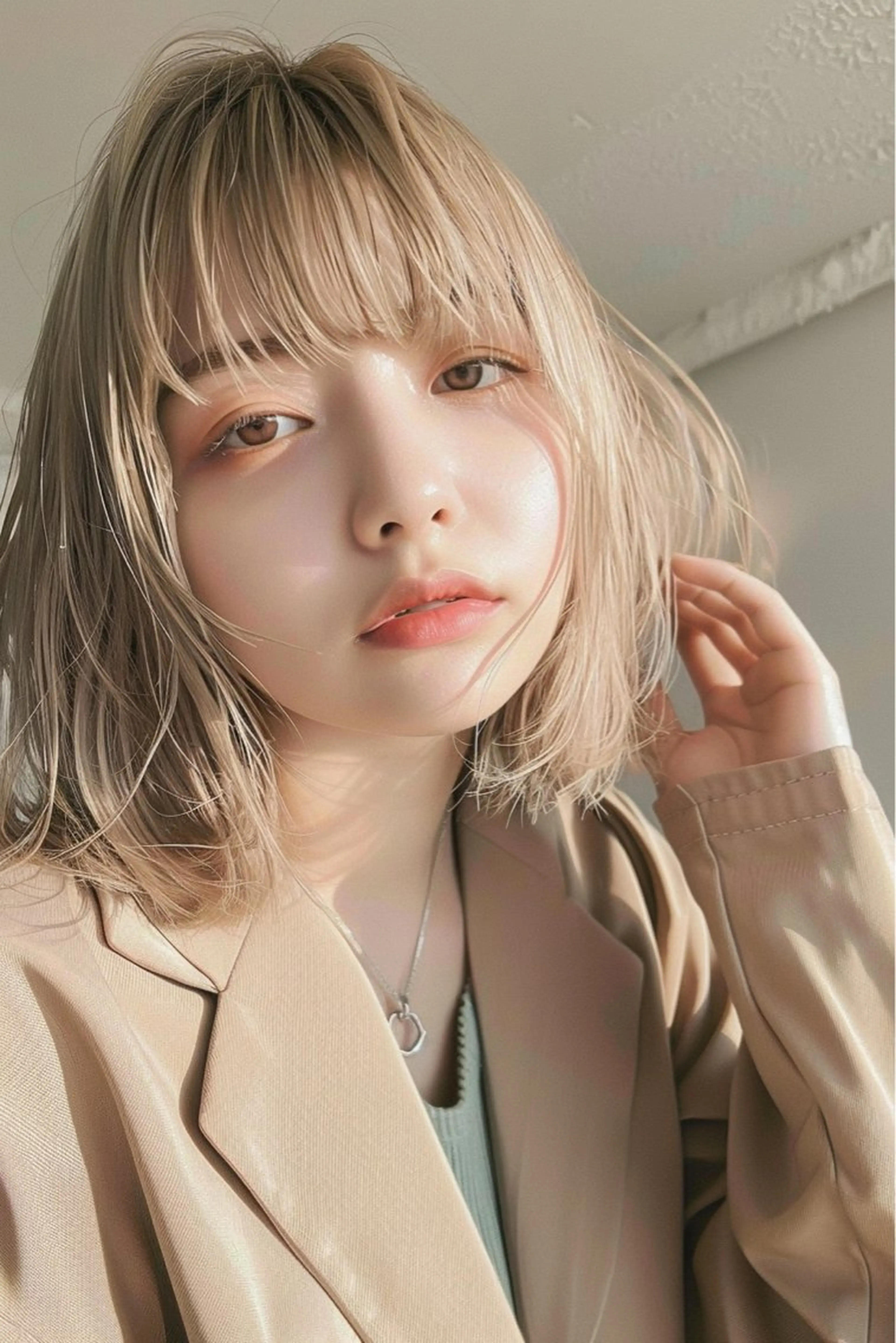 【🥈予約数No.2🥈】カット➕☁️ブリーチカラー☁️➕1stepトリートメントの写真