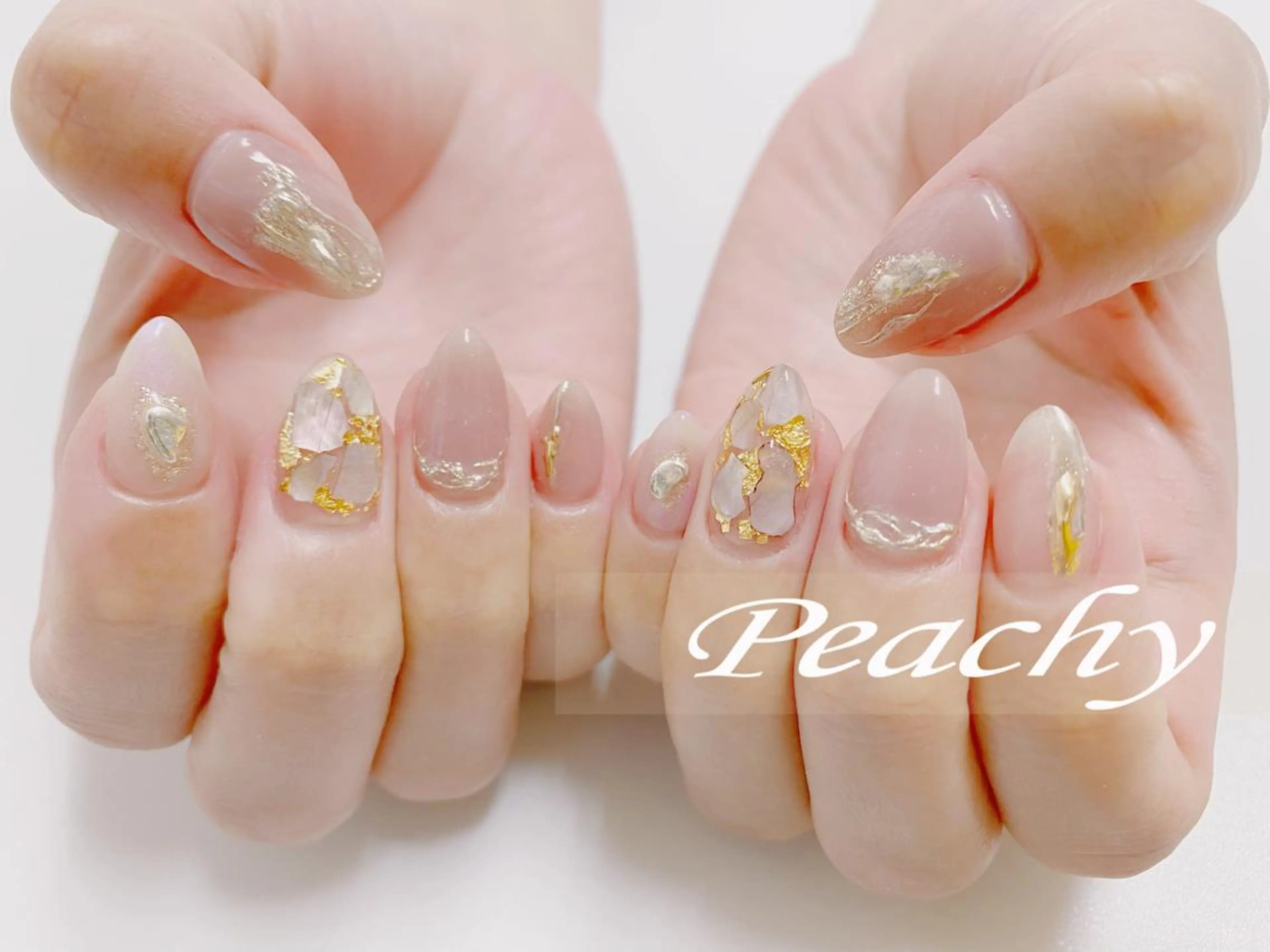 ネイル ハンドネイル Peachy 🍑のネイルデザイン