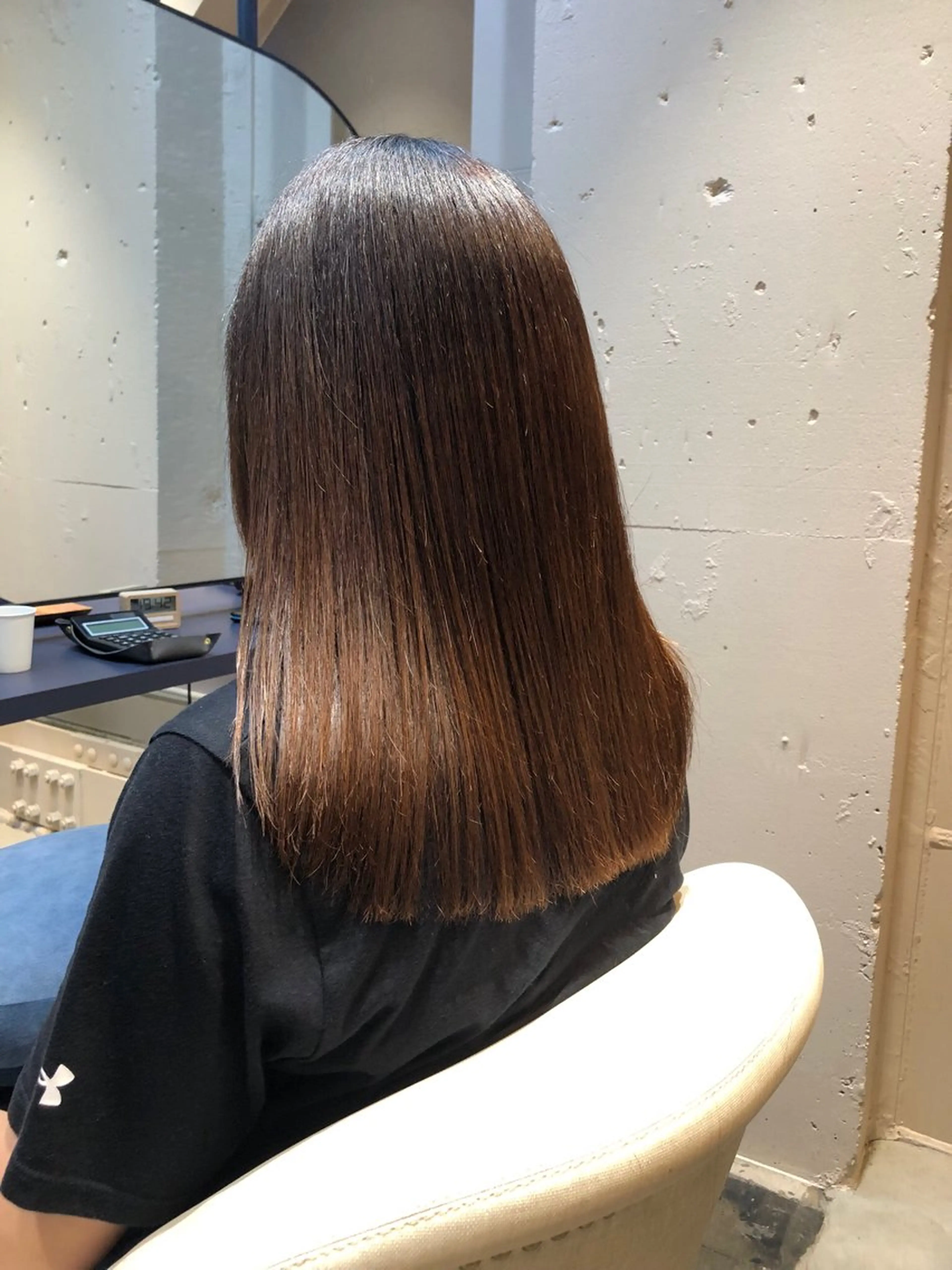 セミロング 髪質改善 縮毛矯正 カット 縮毛矯正 トリートメント 所渉/韓国レイヤー /ウルフカットのヘアスタイル