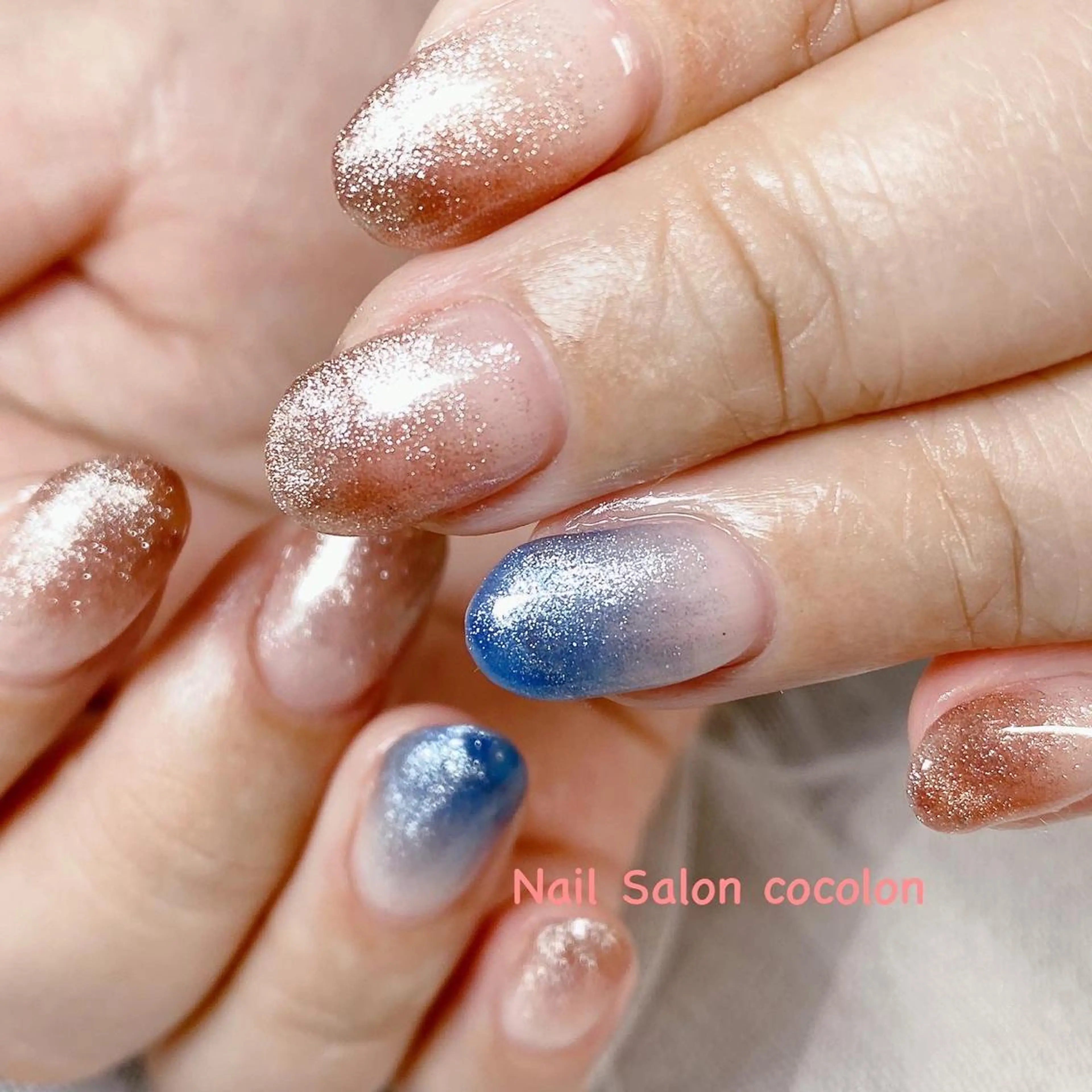 ネイル マグネットネイル ハンドネイル 柴崎 美幸のネイルデザイン