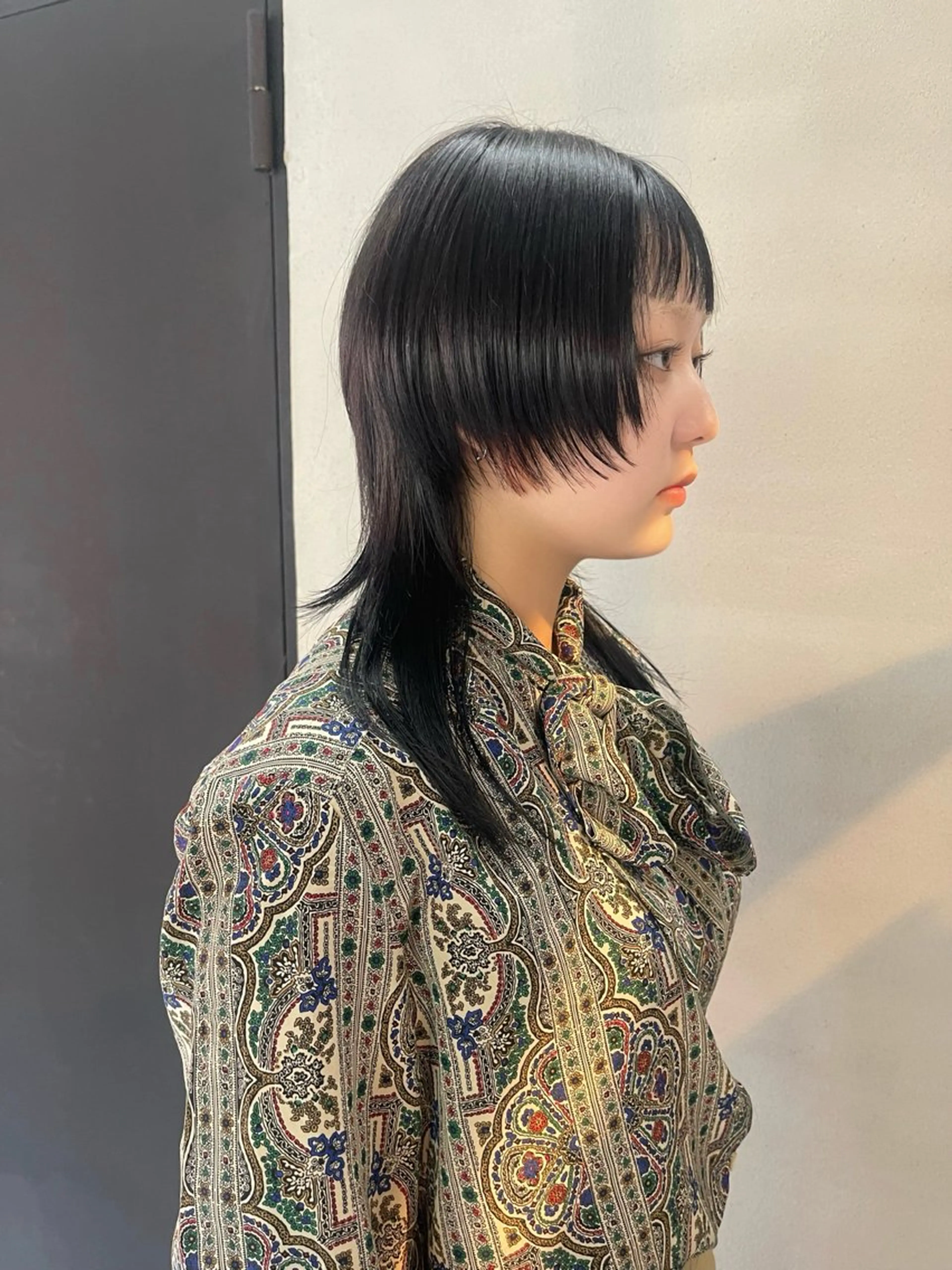 ミディアム ハイレイヤー レイヤーカット ウルフカット ウルフレイヤー カット トリートメント 柏 ウルフ/レイヤー 田中佐和🐺のヘアスタイル