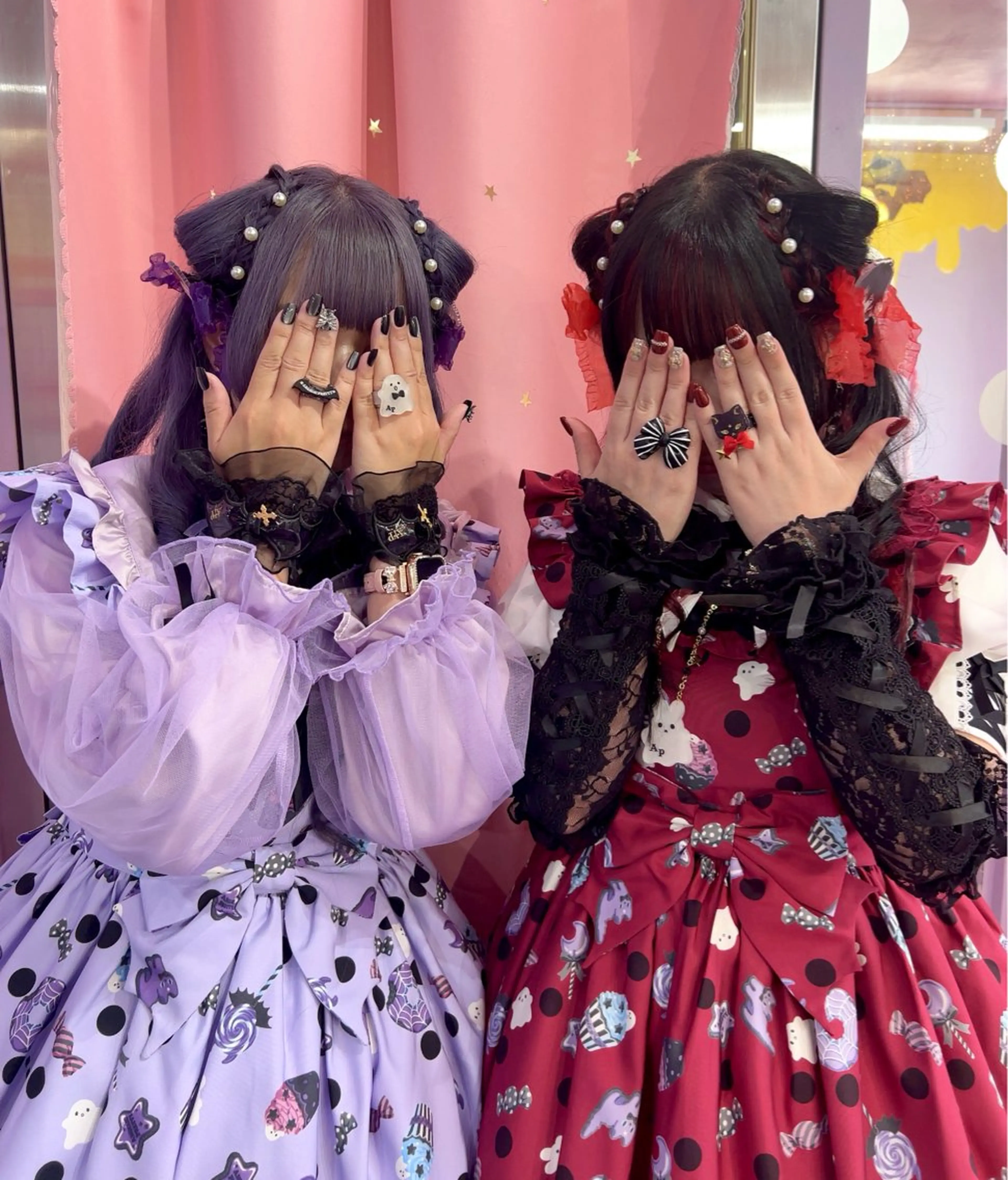 セミロング ヘアアレンジ ヘアセット TOY🐈‍⬛🎀 派手髪/地雷系のヘアスタイル