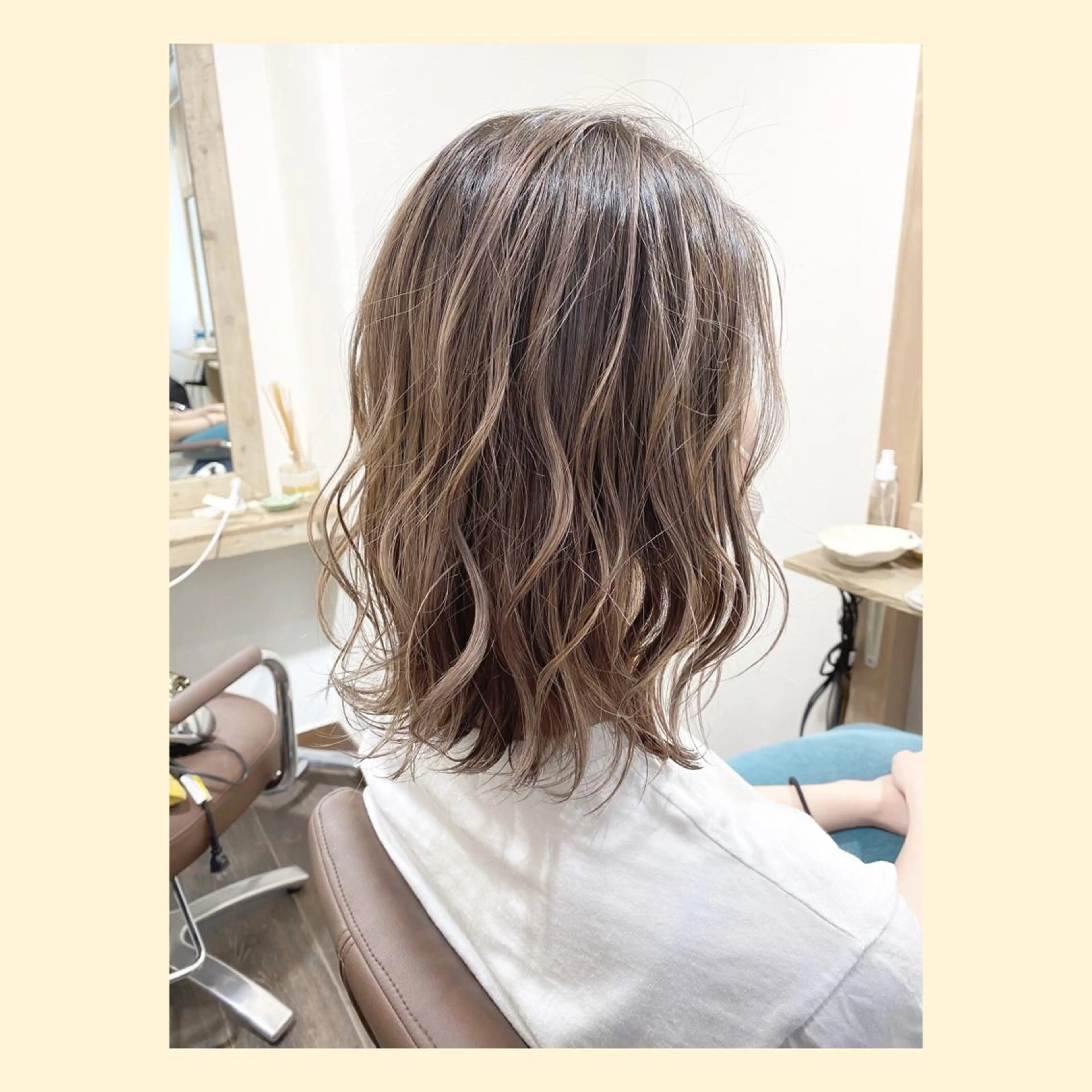 ミディアム ショートボブ ボブ ハイライト 髪質改善 レイヤーカット 🌈ショート/レイヤ ーカット/中村崇宏のヘアスタイル