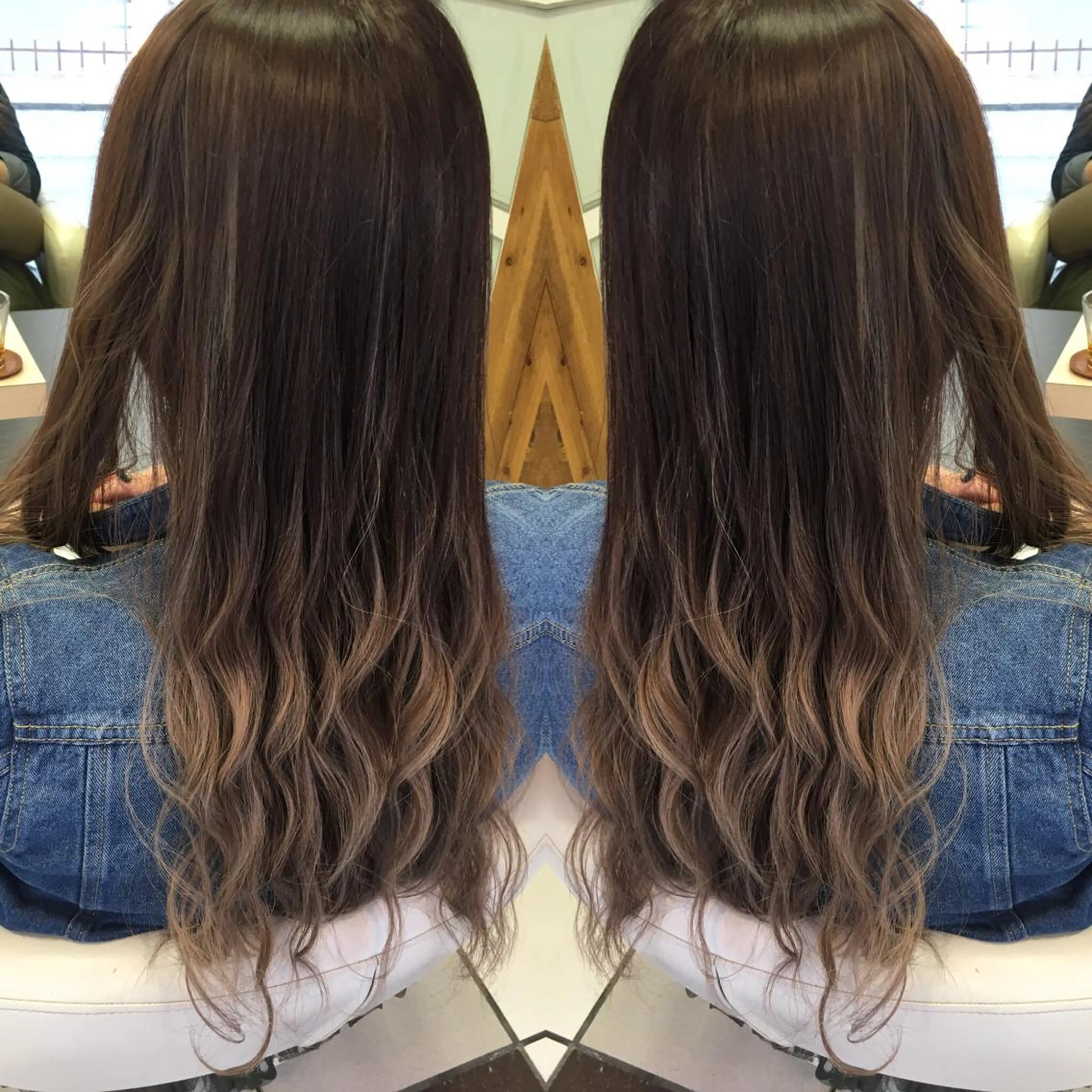 ロング カラー グラデーションカラー グレージュ 髪質改善/美髪矯 正ヤマモトハルキのヘアスタイル