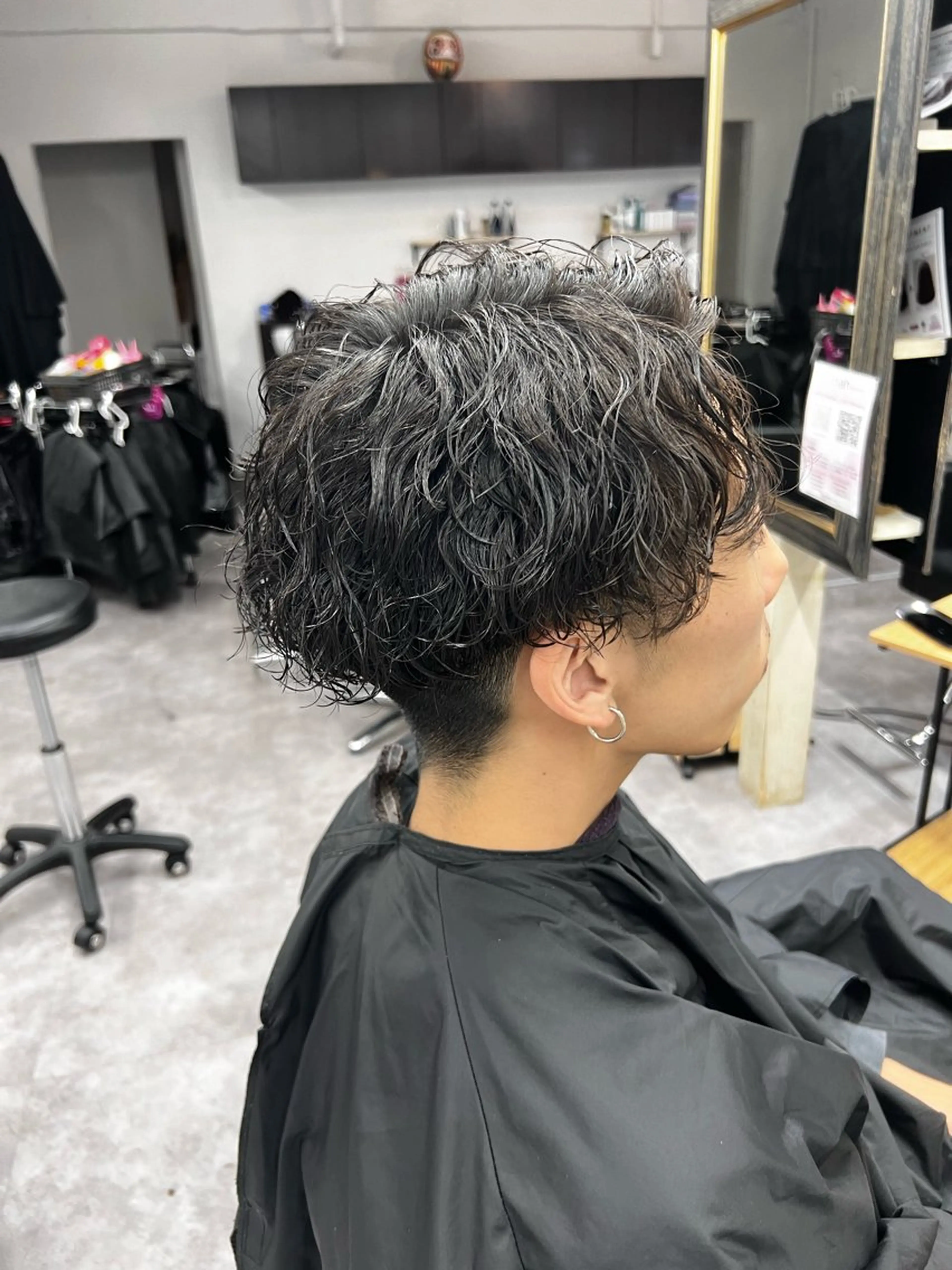 パーマ メンズ カット パーマ 笹江 瑞穂のヘアスタイル
