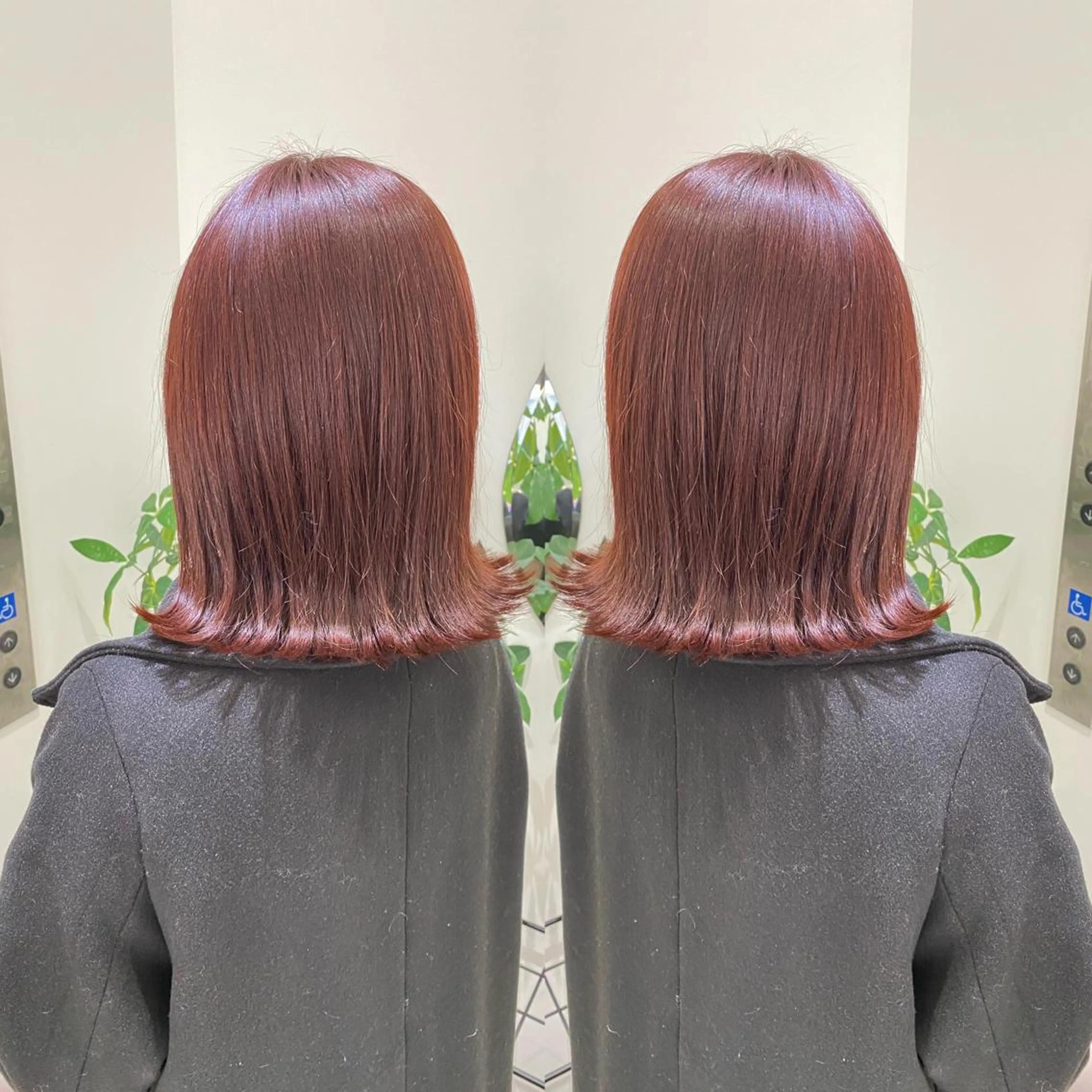 ミディアム カラー ピンクカラー men'ssalon Zina天神所属・✨髪質改善/顔周りカ ット/縮毛矯正✨三隅のヘアスタイル