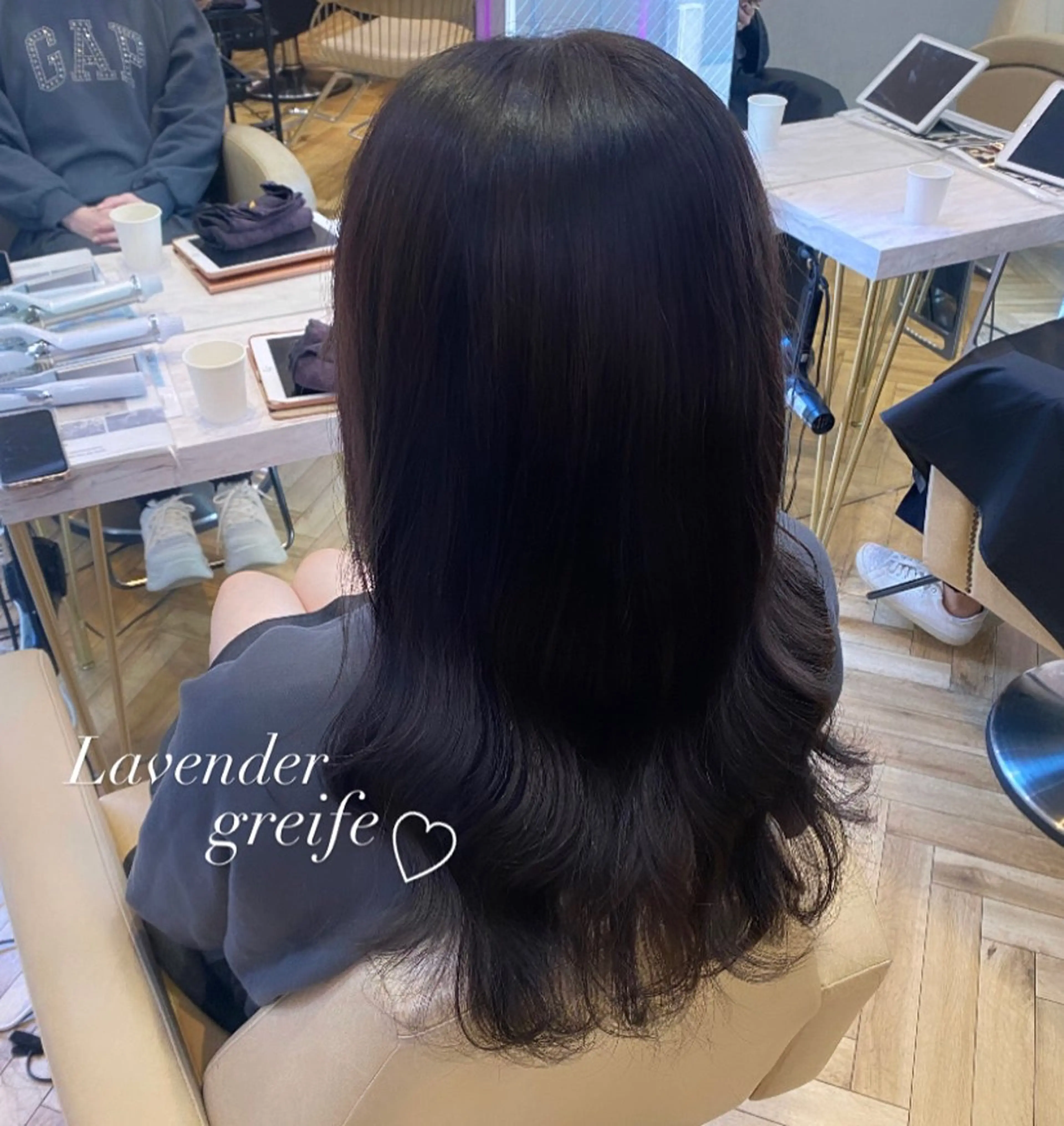ロング カラー ヘアアレンジ ヘアカラー トリートメント 上品♡韓国レイヤー ‎🤍のの‎🤍のヘアスタイル
