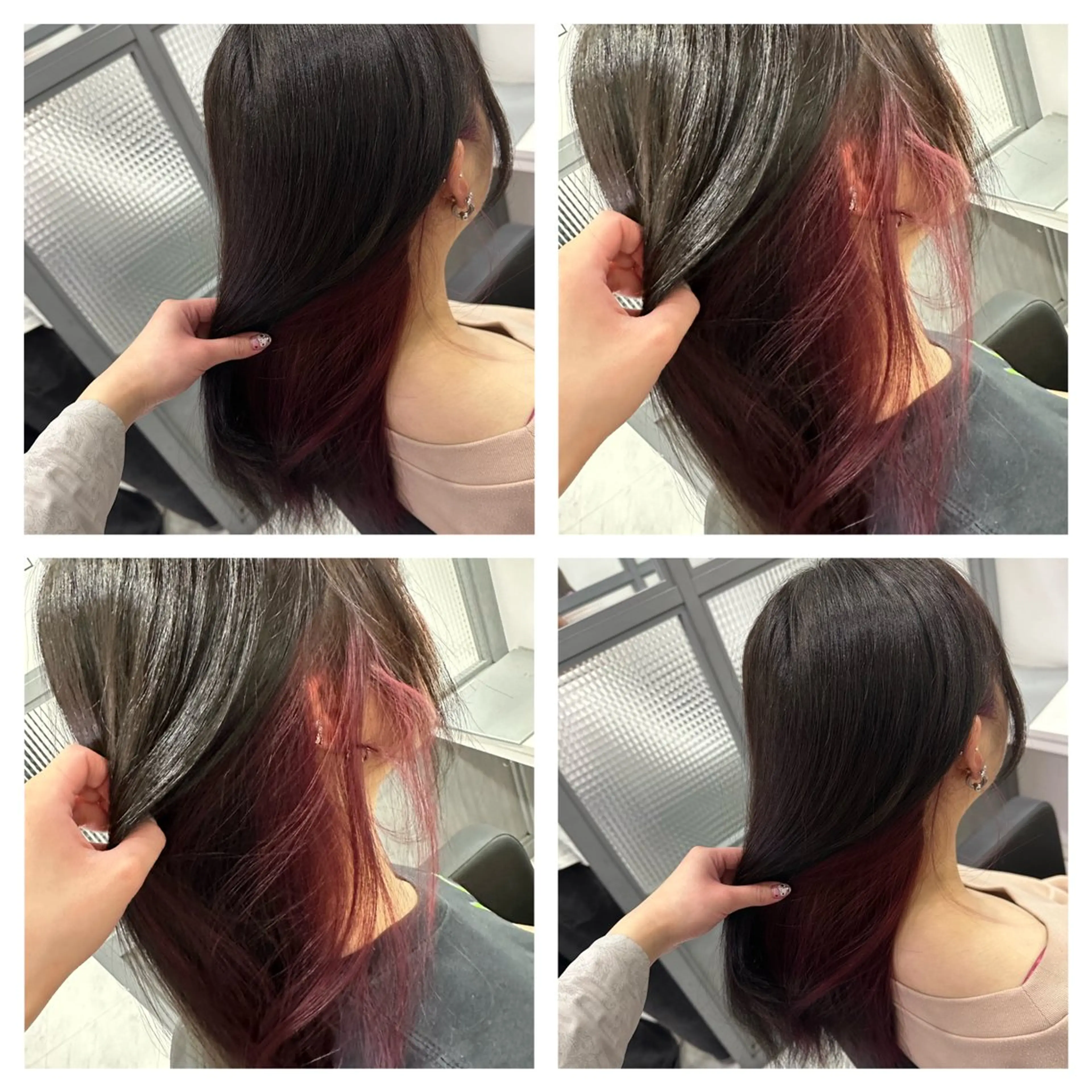 セミロング カラー ヘアアレンジ 🎀推し活ヘアー🎀 Yuuna🐰💖のヘアスタイル