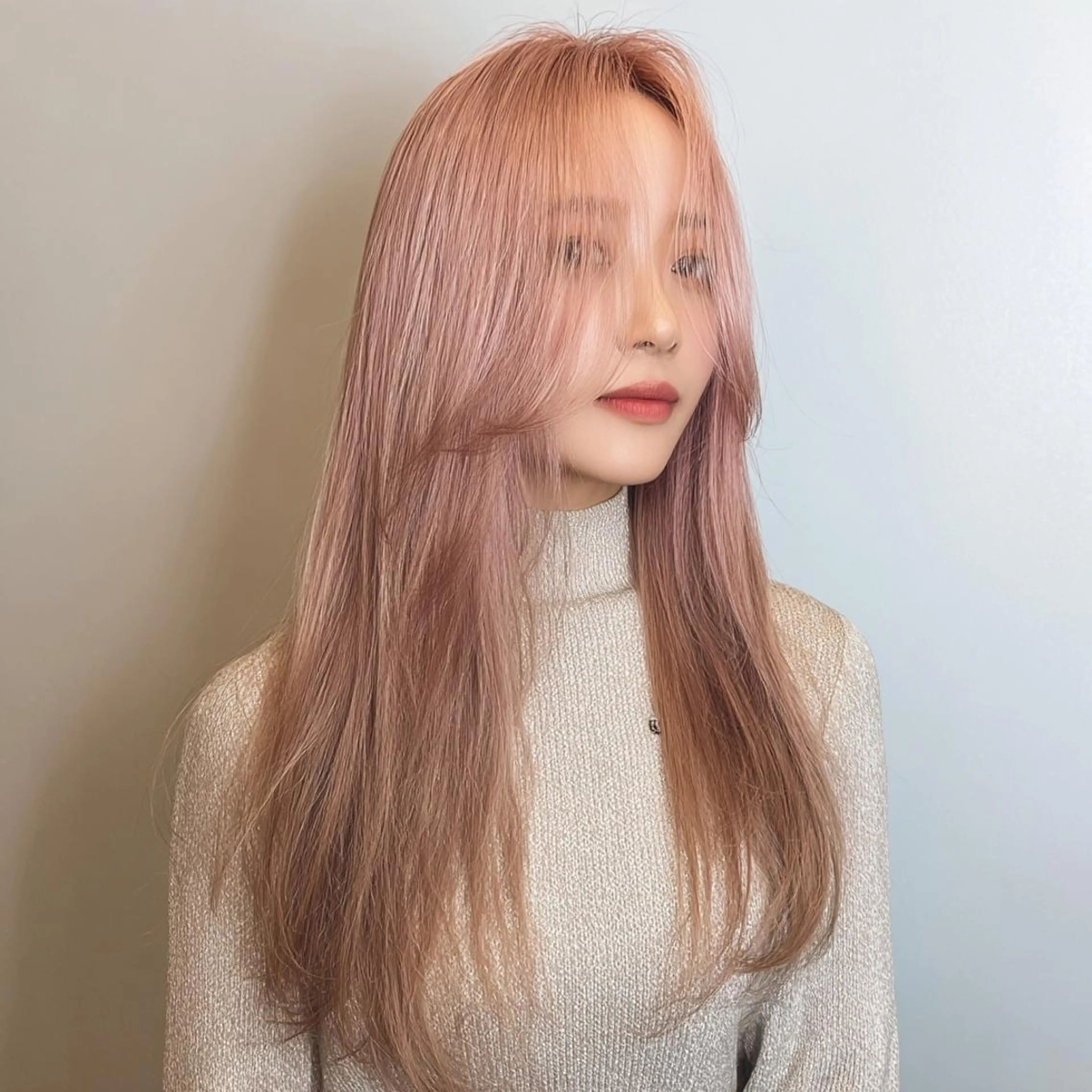 カラー 韓国レイヤーカット✨ 縮毛矯正　原田 優作のヘアスタイル