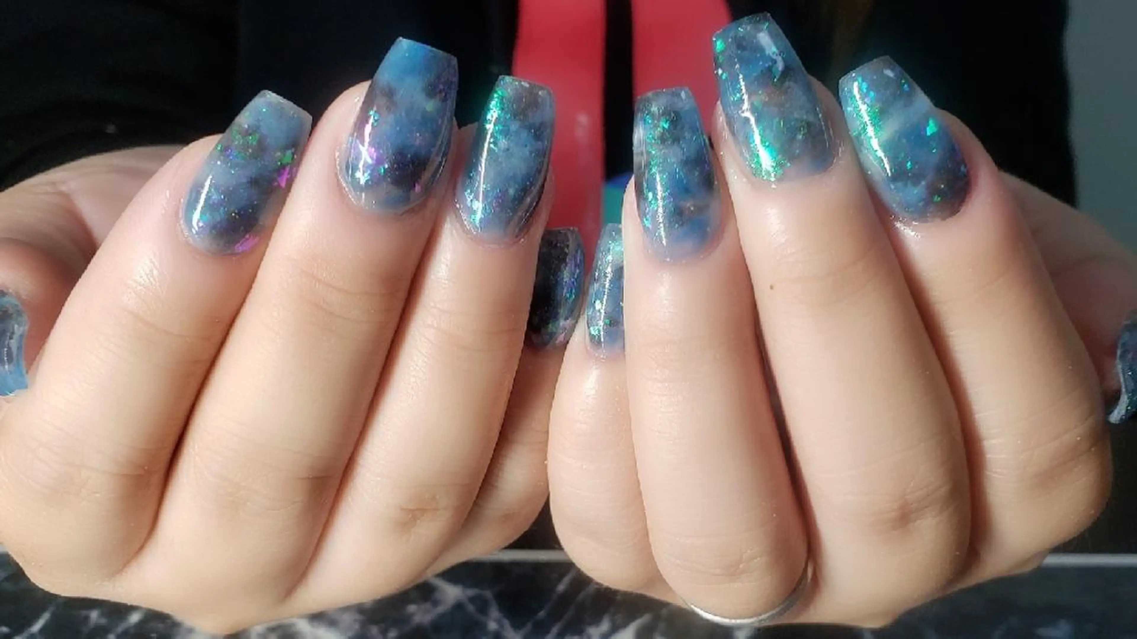 ミディアム ネイル ハンドネイル クロキ 。のネイルデザイン