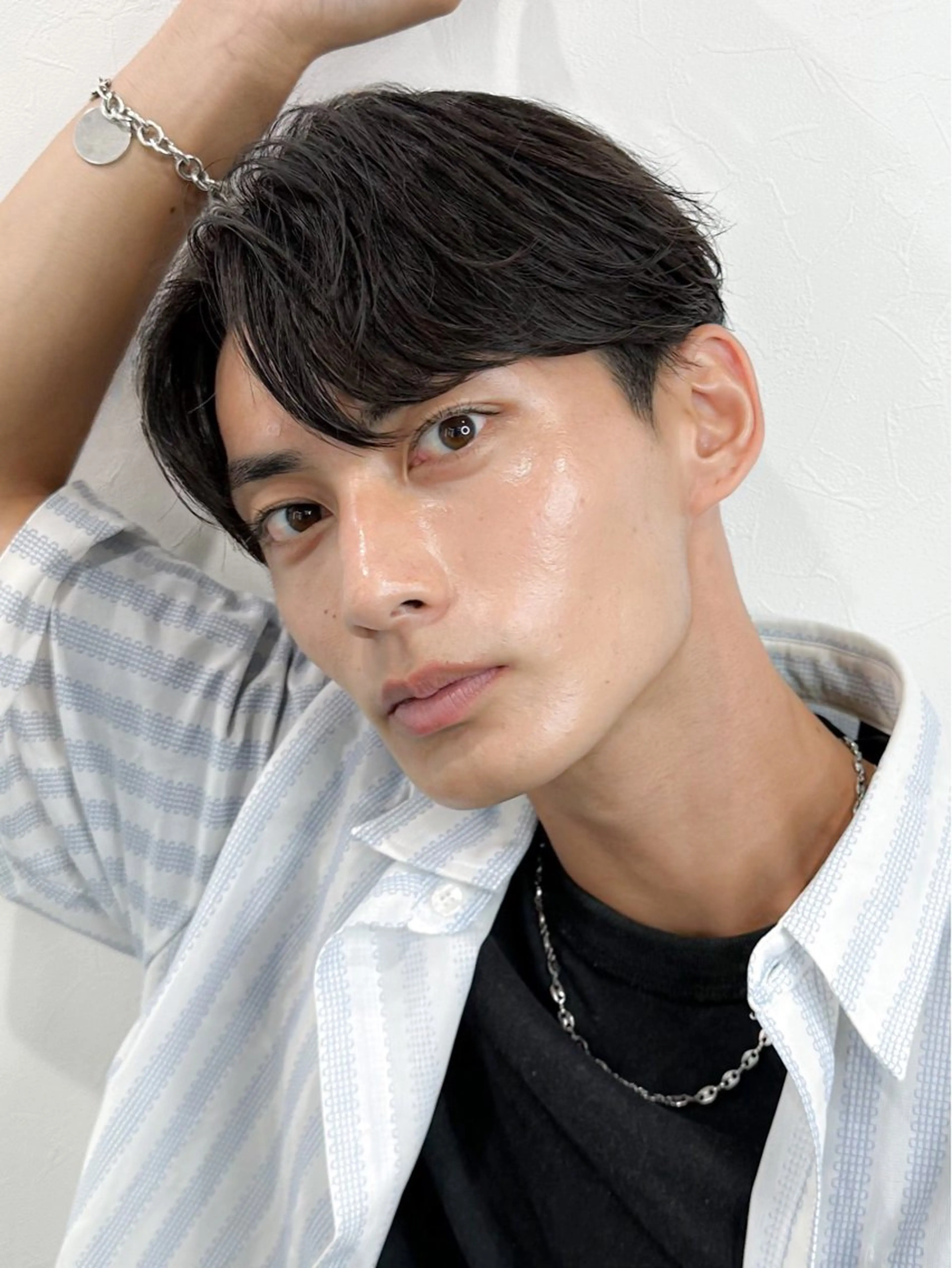 メンズ パーマ/ダブルカラー ブリーチ⭐️海斗のヘアスタイル