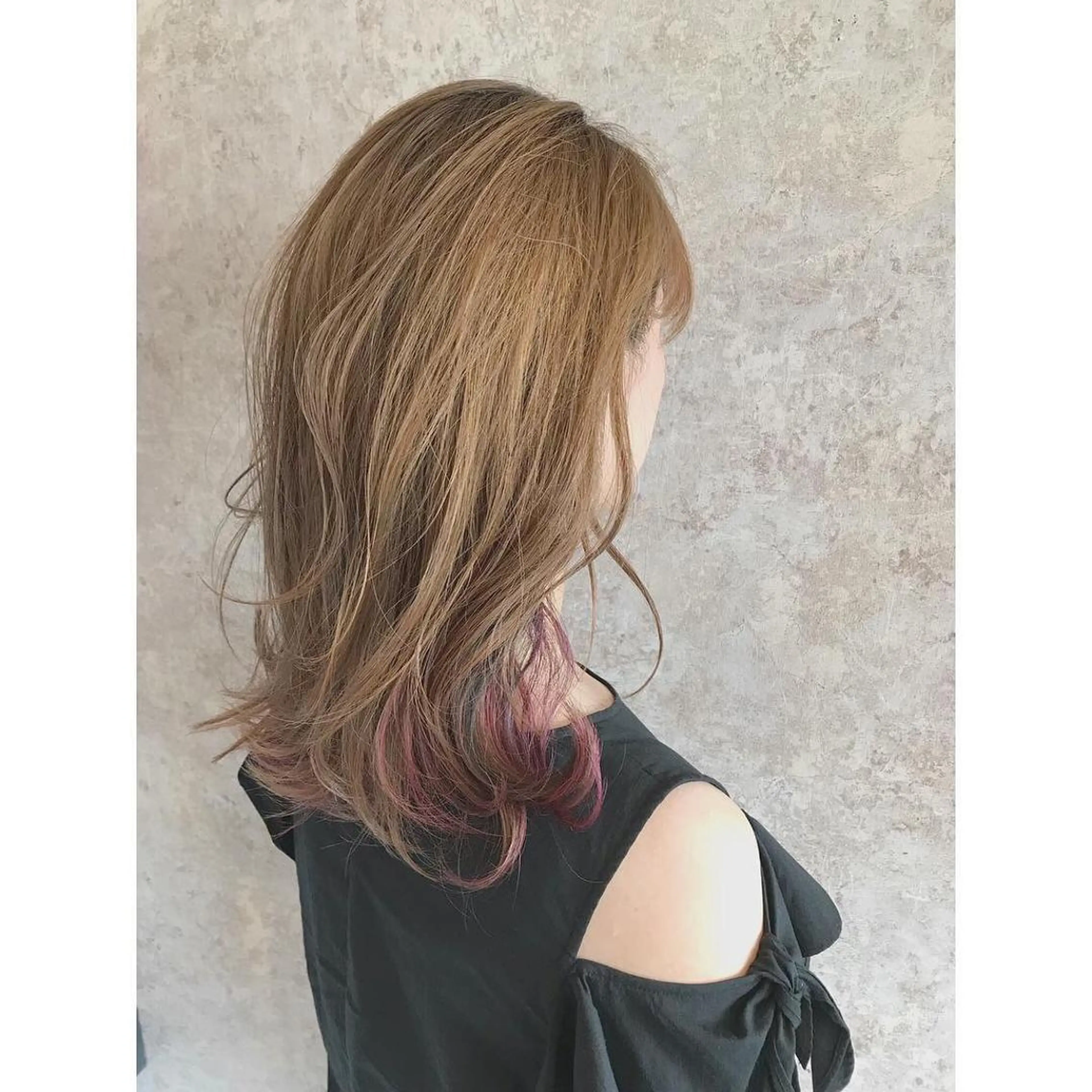 ミディアム カラー 指名支持率NO.1 スタイリストのヘアスタイル