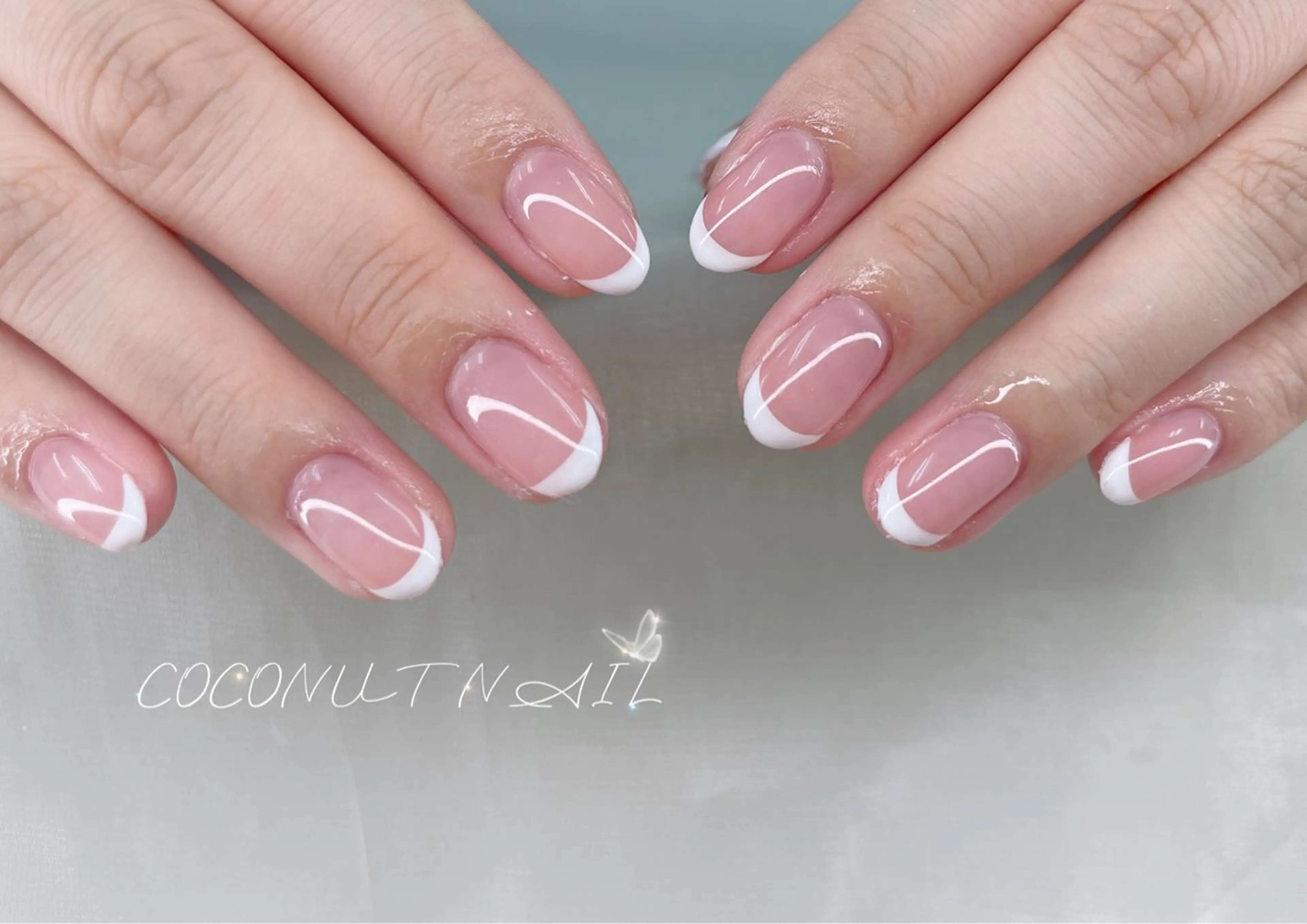 ネイル べっ甲ネイル フレンチネイル キラキラネイル マグネットネイル 大理石ネイル(マーブル) ハンドネイル 神田 ココナッツのネイルデザイン