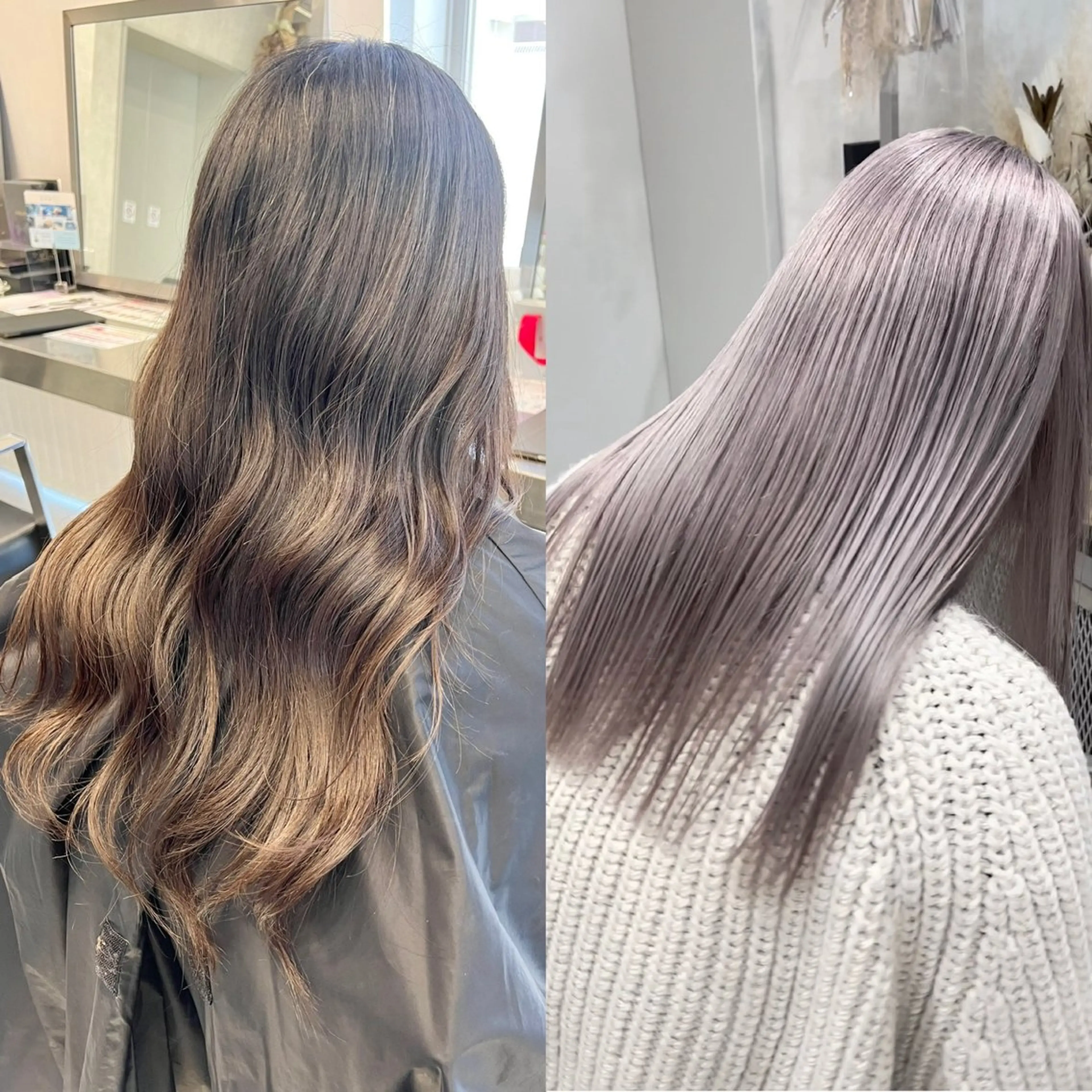 セミロング カラー ヘアアレンジ 黒髪 ブリーチ カット ヘアカラー トリートメント ブリーチ特化 / share 元太のヘアスタイル