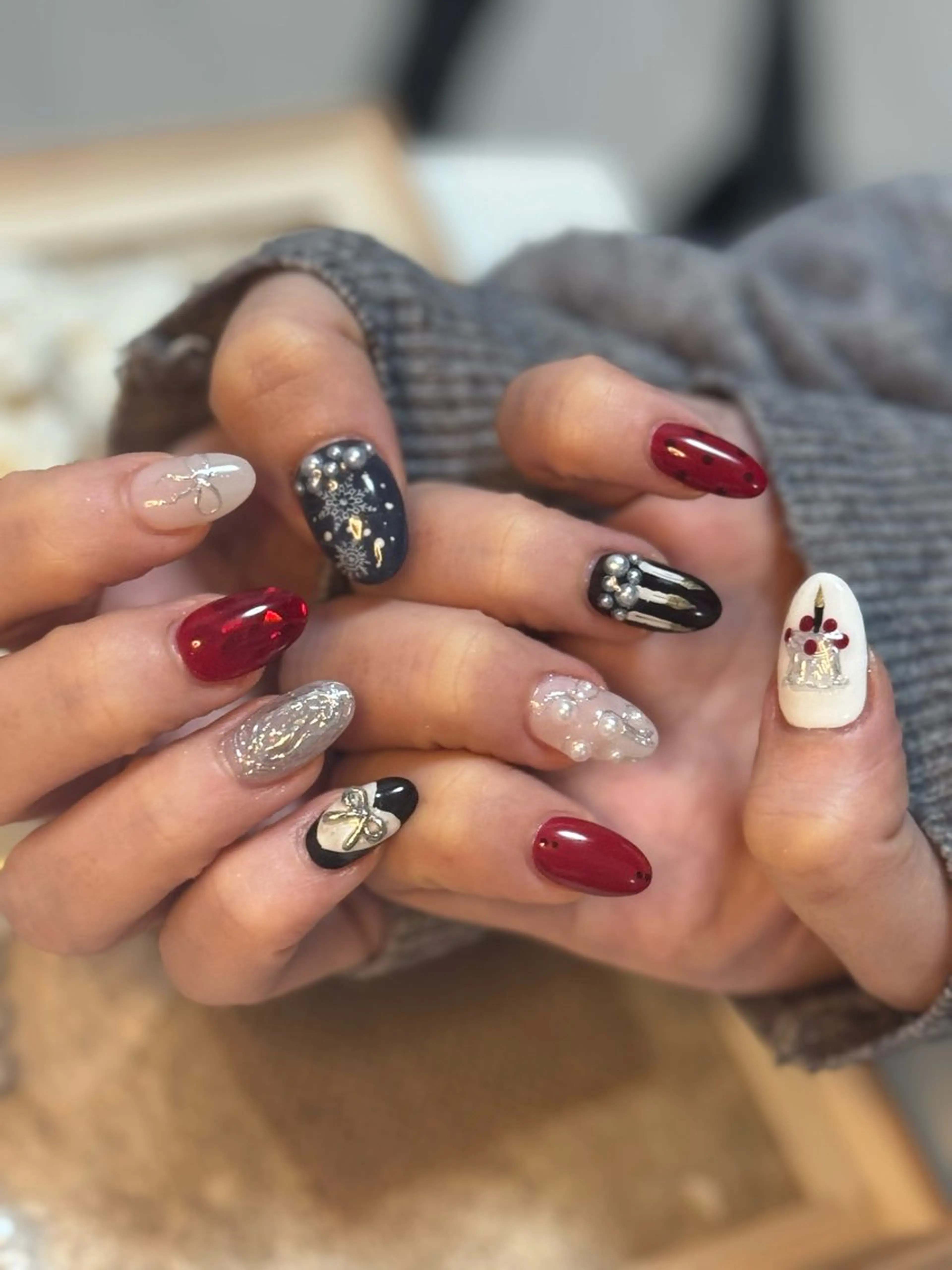 ネイル アートネイル オーロラネイル チークネイル フレンチネイル ガラスフレンチ ハンドネイル 🎀🎀YooLi Nail Salonのネイルデザイン