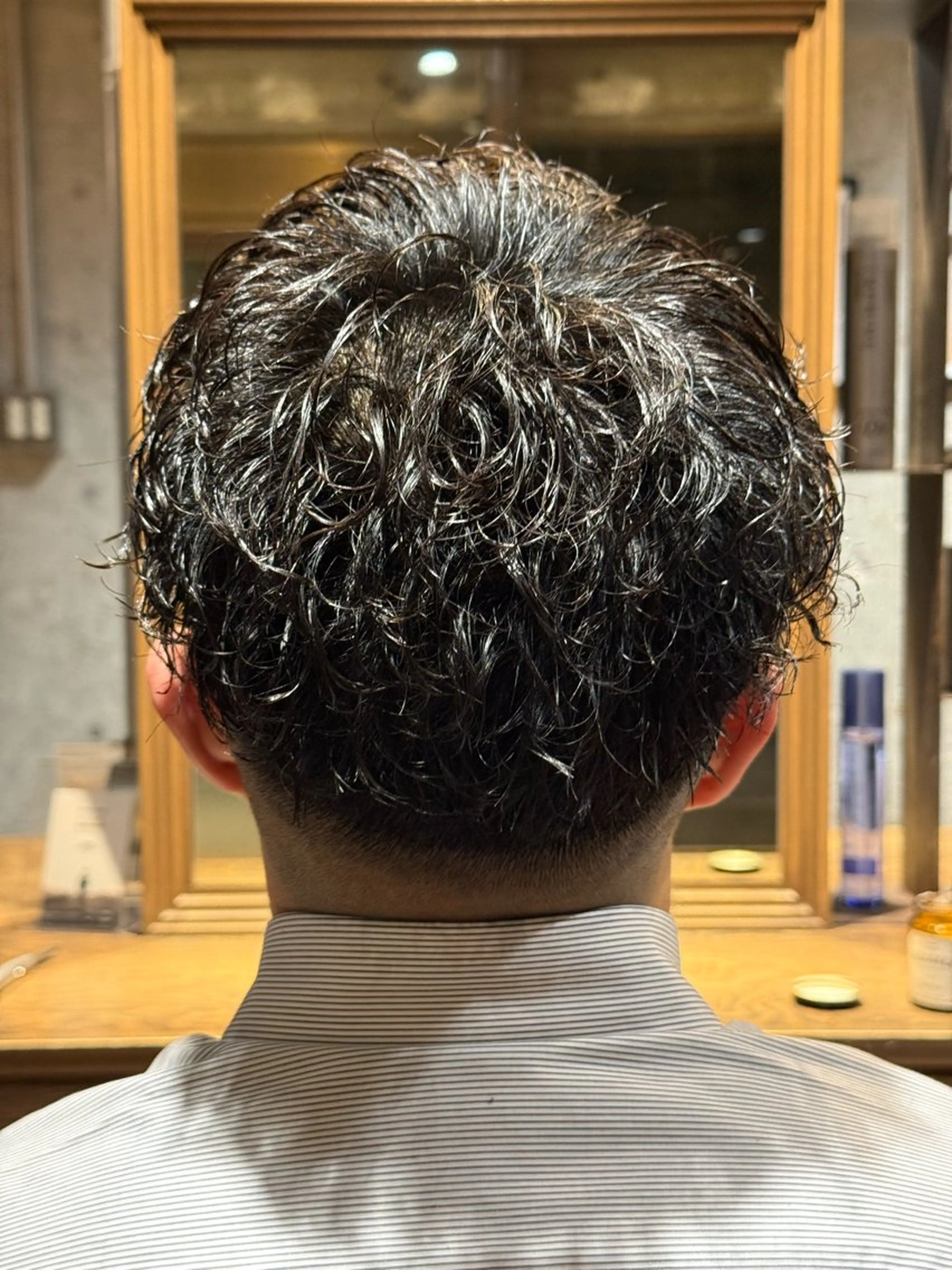 ショート パーマ メンズ フェードカット スキンフェード メンズ/佐藤 恒輝のヘアスタイル