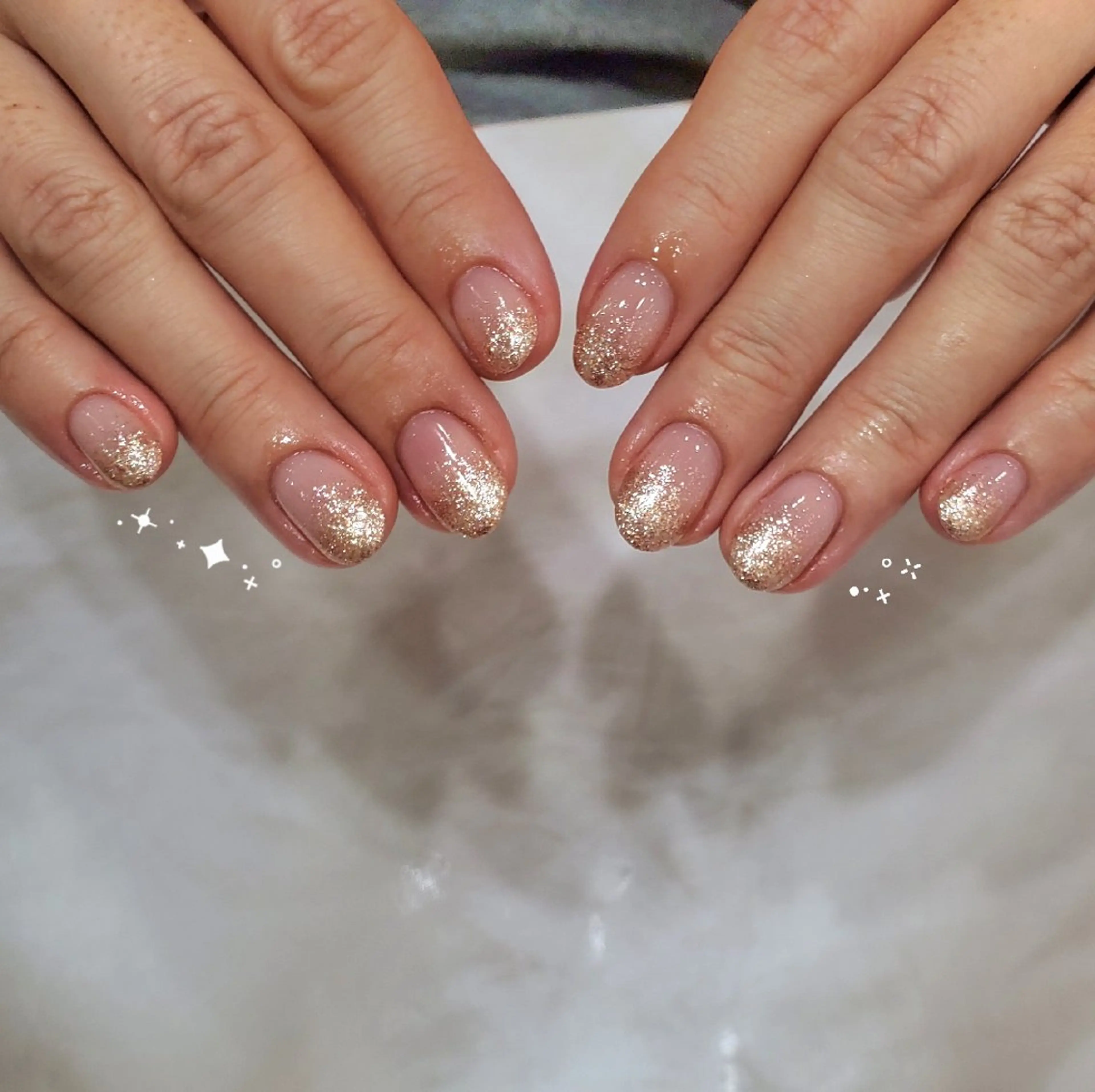 ネイル グラデーション ラメ(グリッター) ラメグラデーション grancieux tomoka/青葉台のネイルデザイン