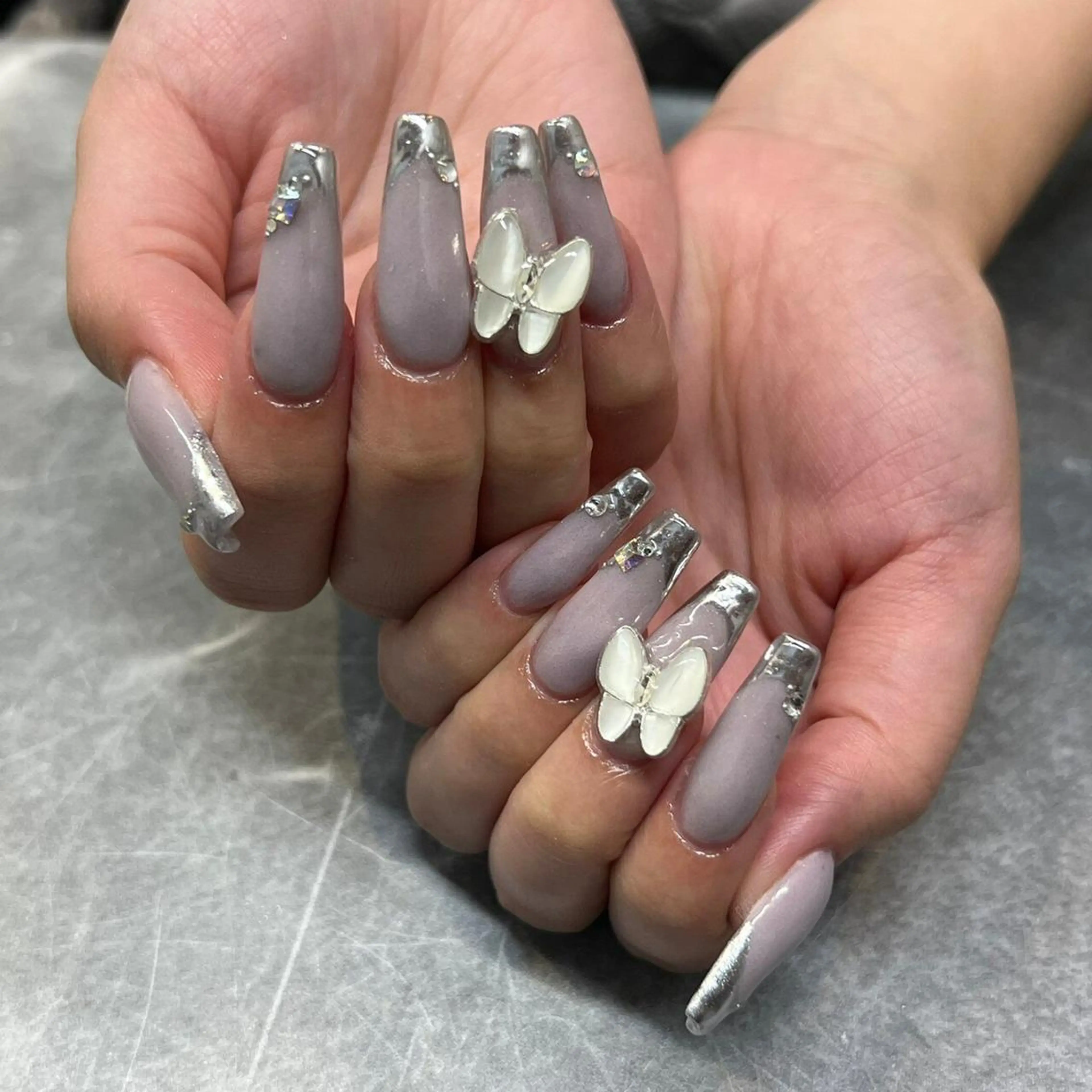 ネイル フレンチネイル ミラーネイル ハンドネイル 【スカルプ専門店】 RounGe町田店のネイルデザイン