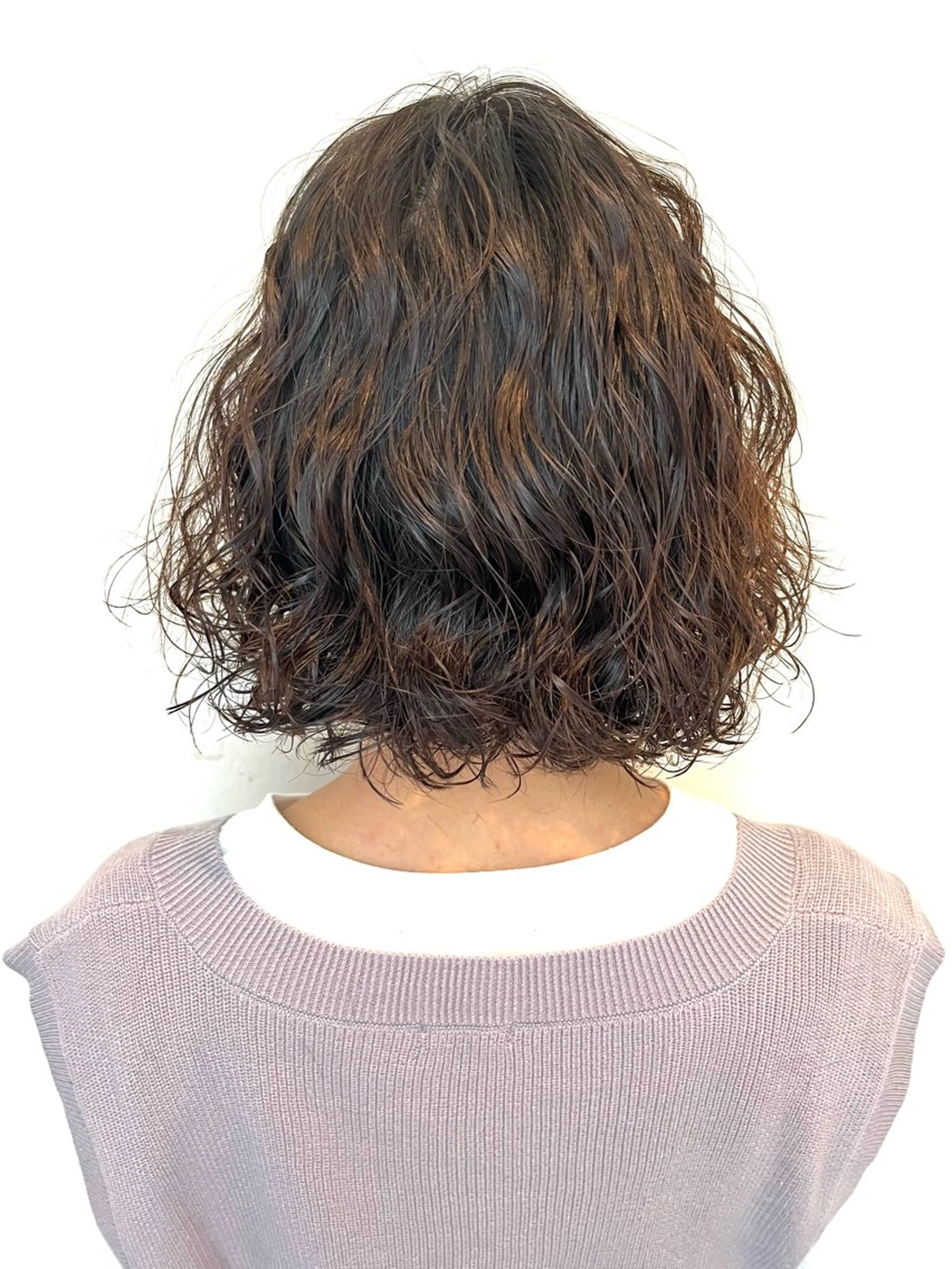 ミディアム パーマ The book hand salon所属・伊藤 さやかのヘアスタイル