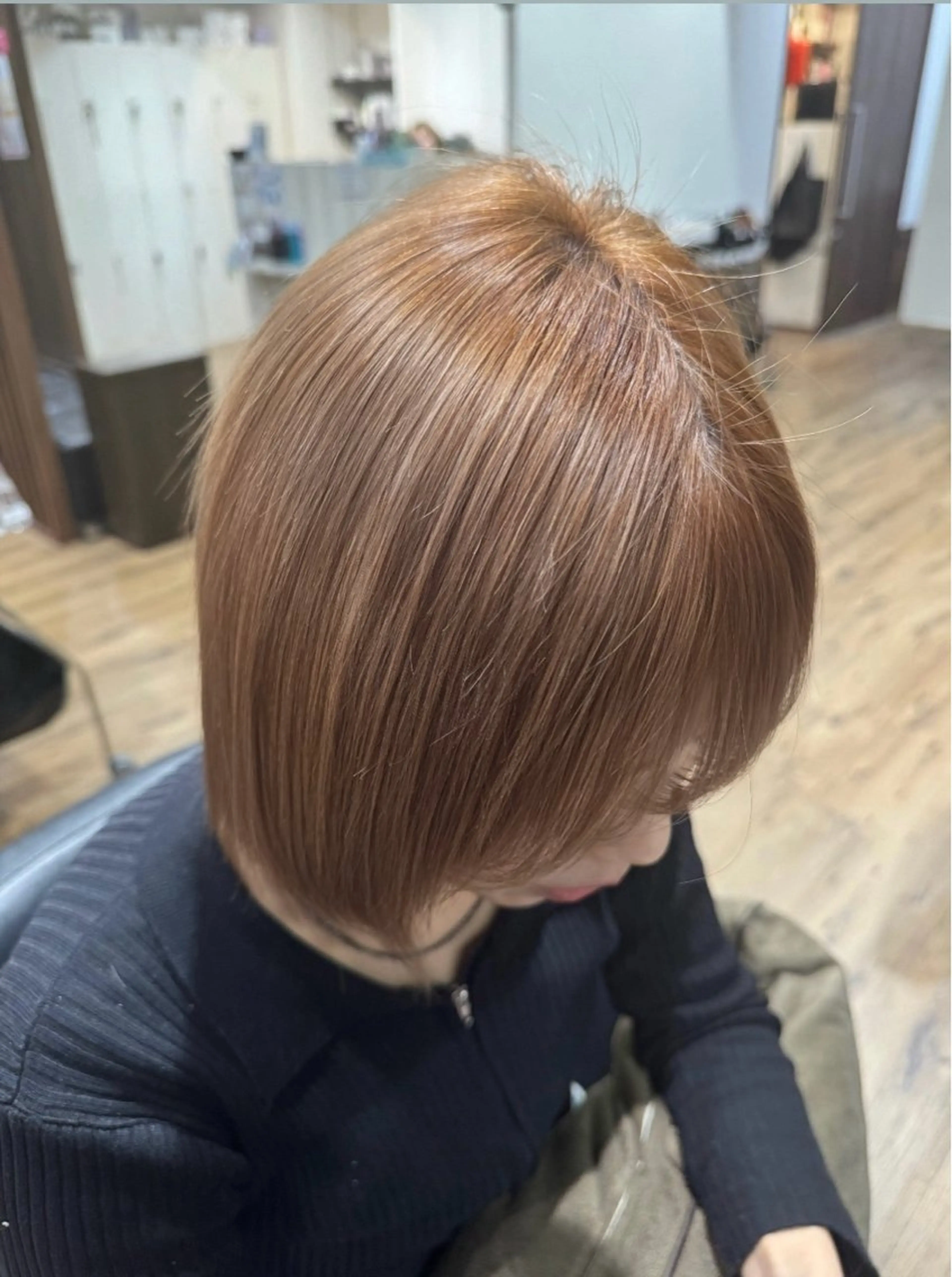 ミディアム カラー ヘアカラー 戸田 瑠衣のヘアスタイル