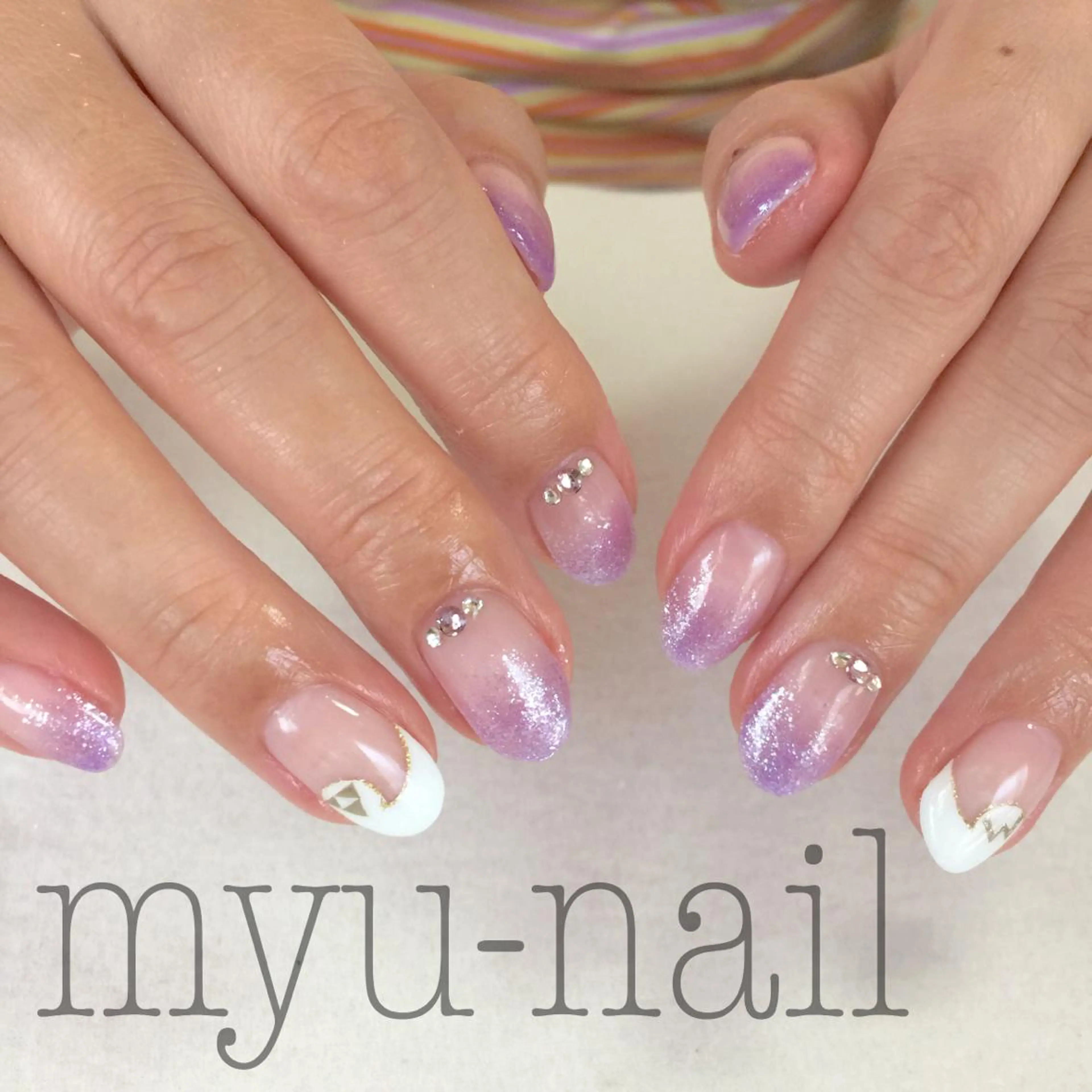 ネイル アートネイル ハンドネイル ホームサロン myu-nailのネイルデザイン