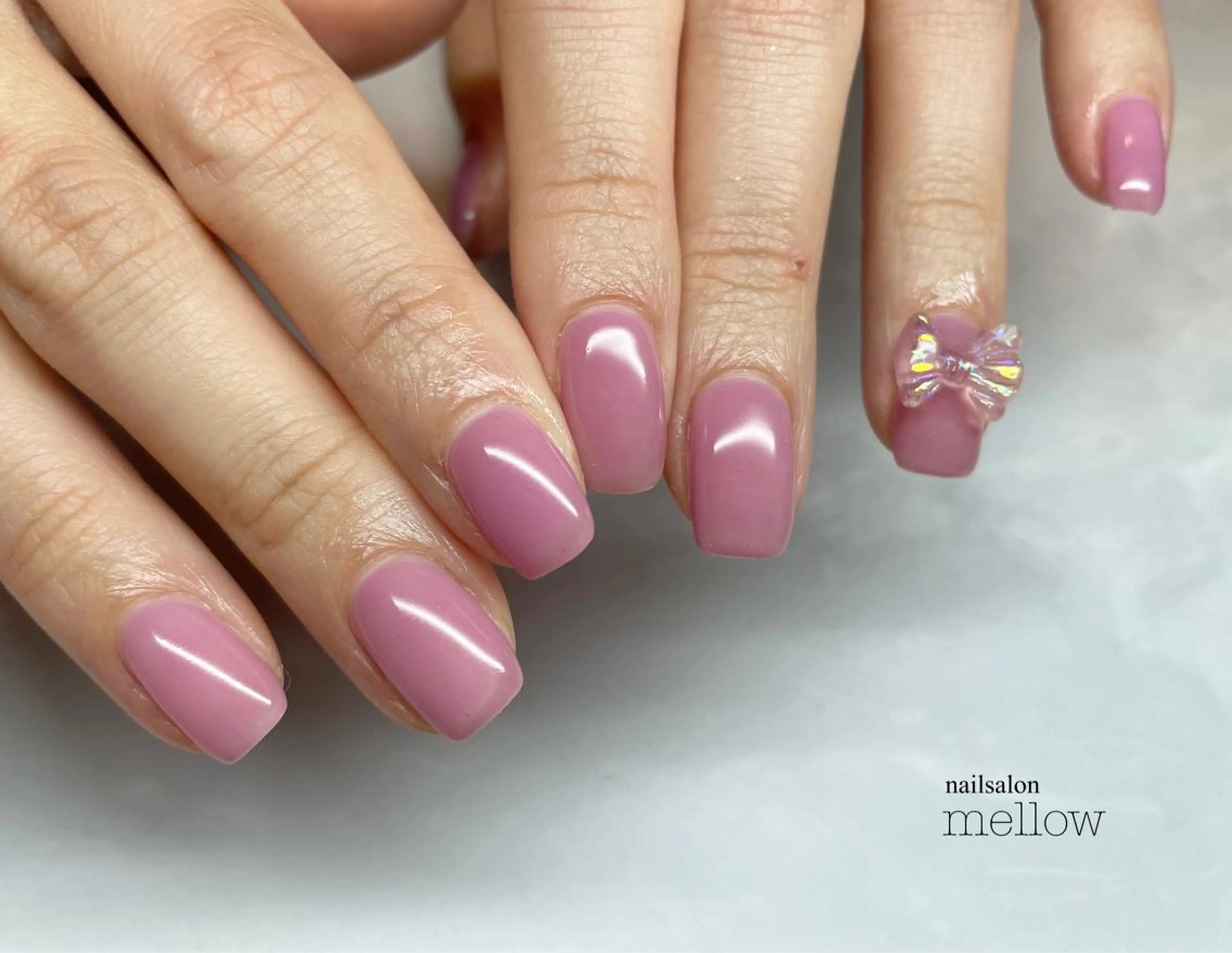 ネイル ブルー ピンク 大山 浩美のネイルデザイン