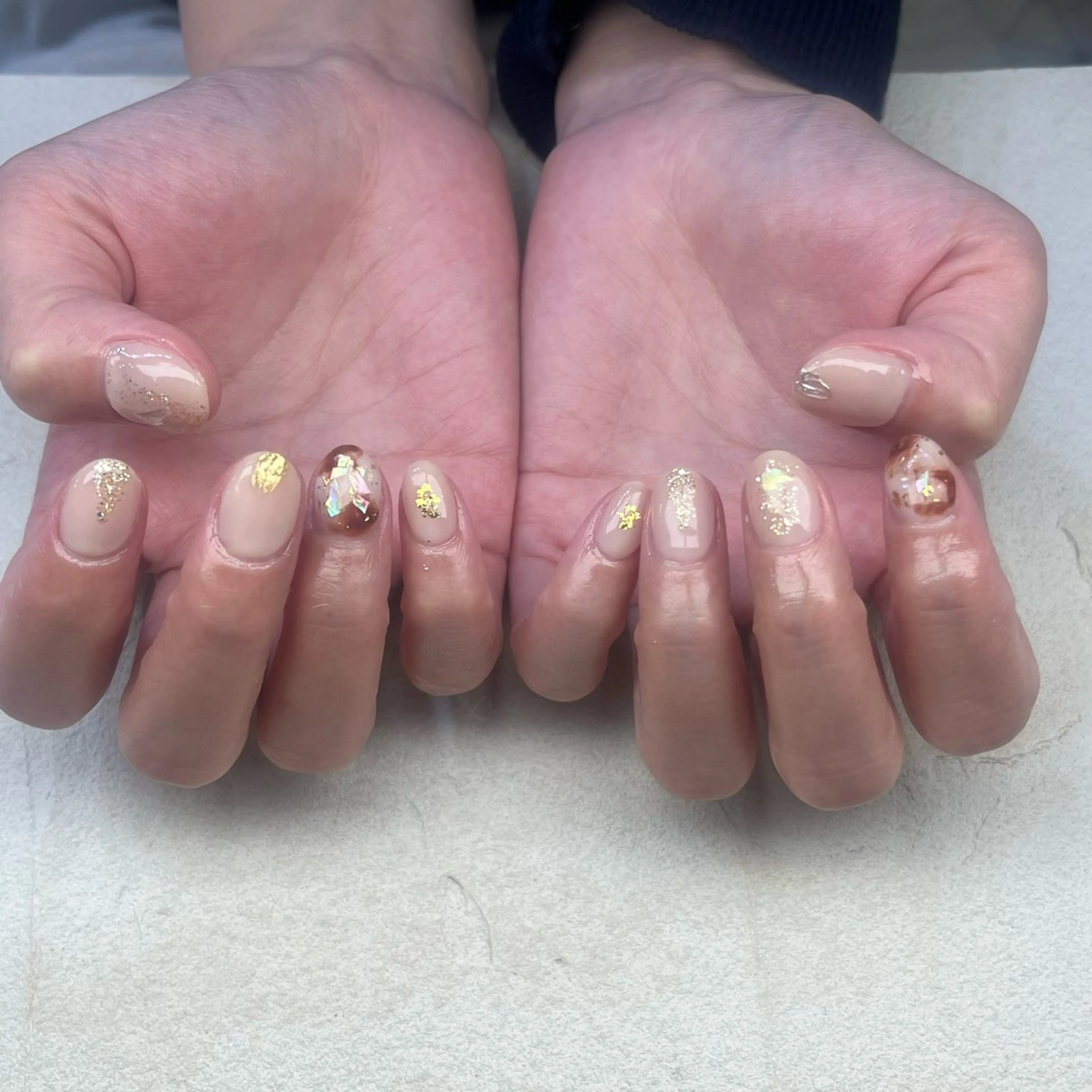 ネイル ミラーネイル ニュアンスネイル Bianca TORII🌞のネイルデザイン