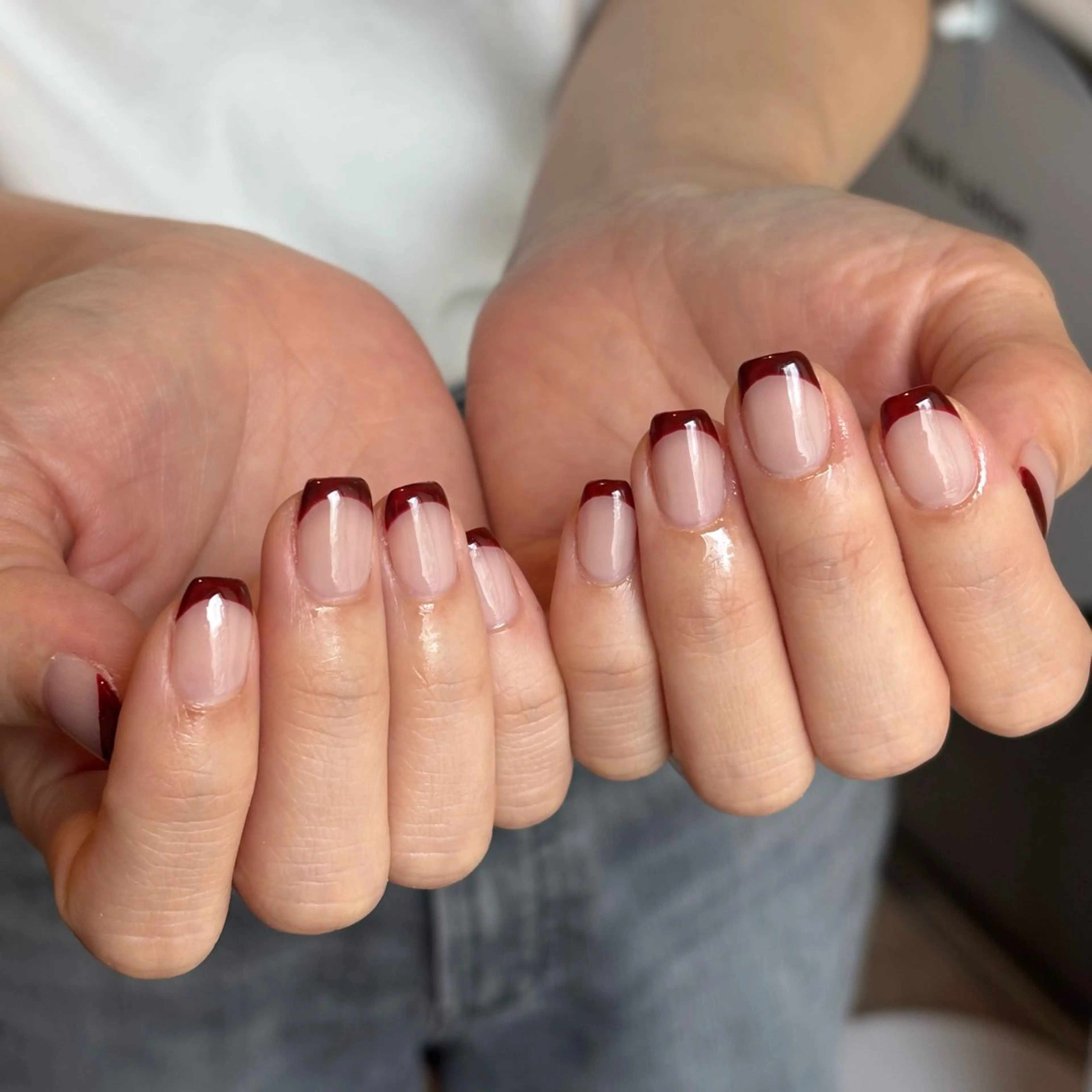 ネイル フレンチネイル ハンドネイル scre as Etelのネイルデザイン