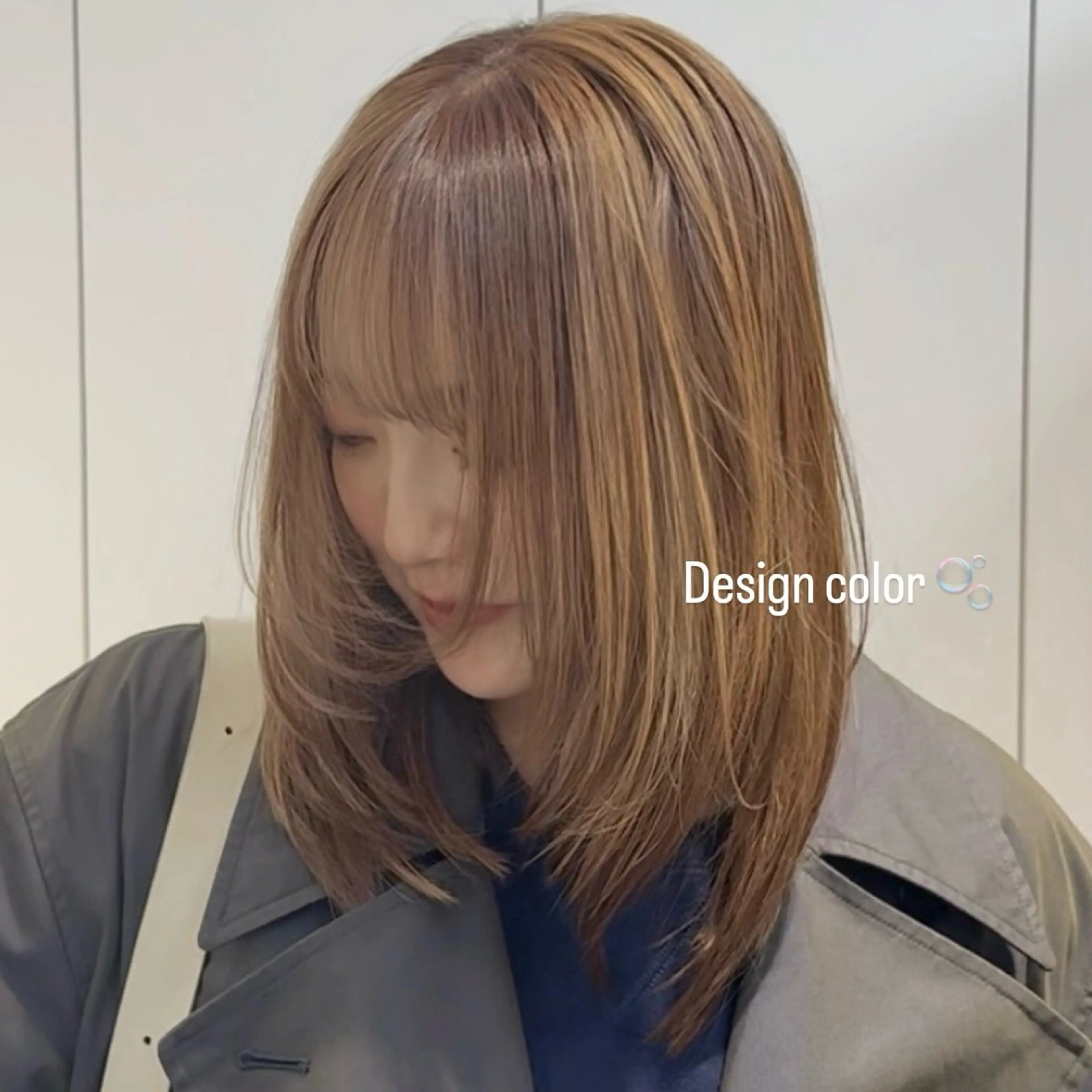 ミディアム カット ヘアカラー トリートメント レイヤー/パーマ/ 艶カラー/💚千琴のヘアスタイル