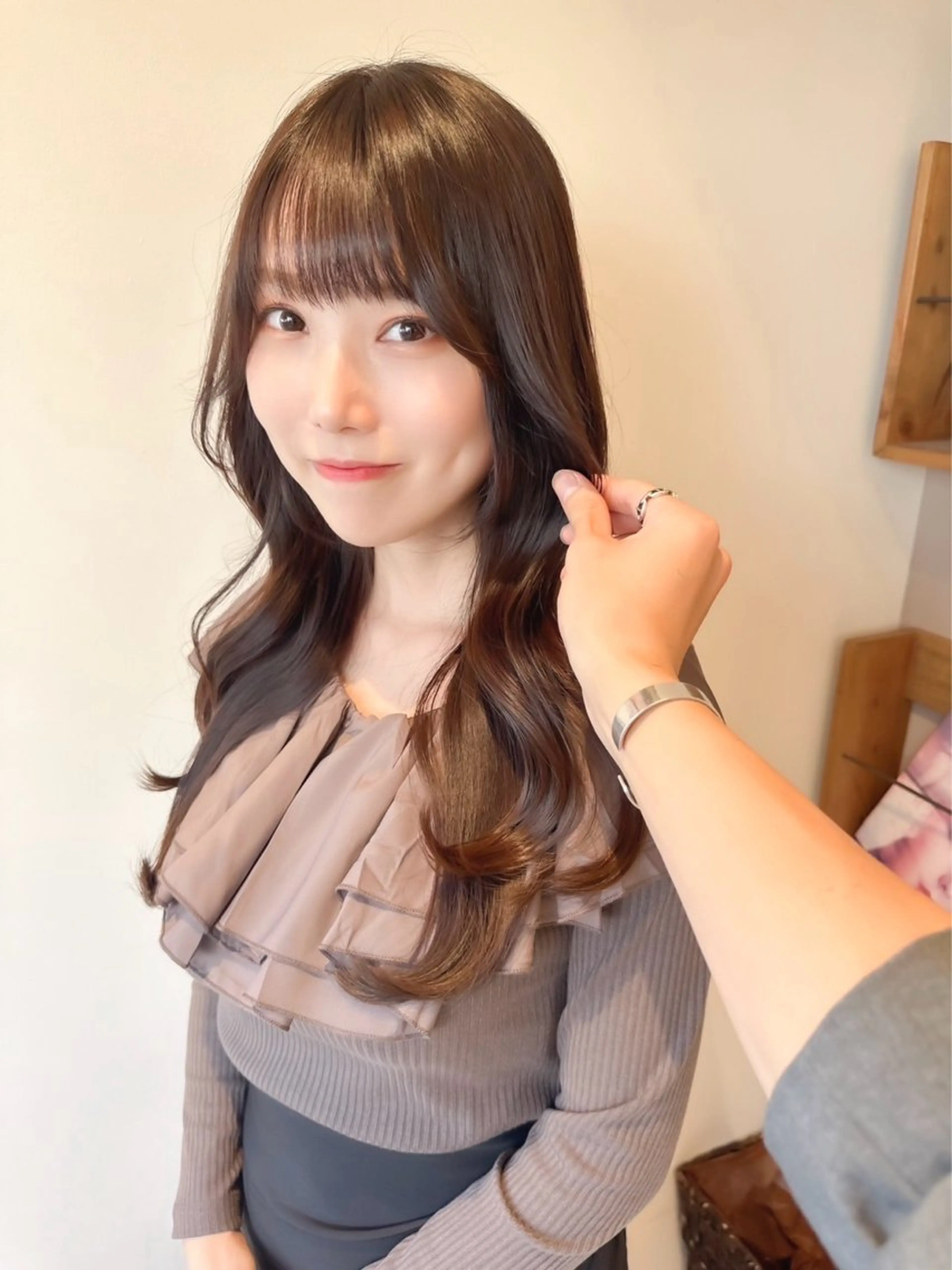 🇰🇷カット＋髪質改善3Step TR＋(1500円相当超音波アイロン無料)の写真