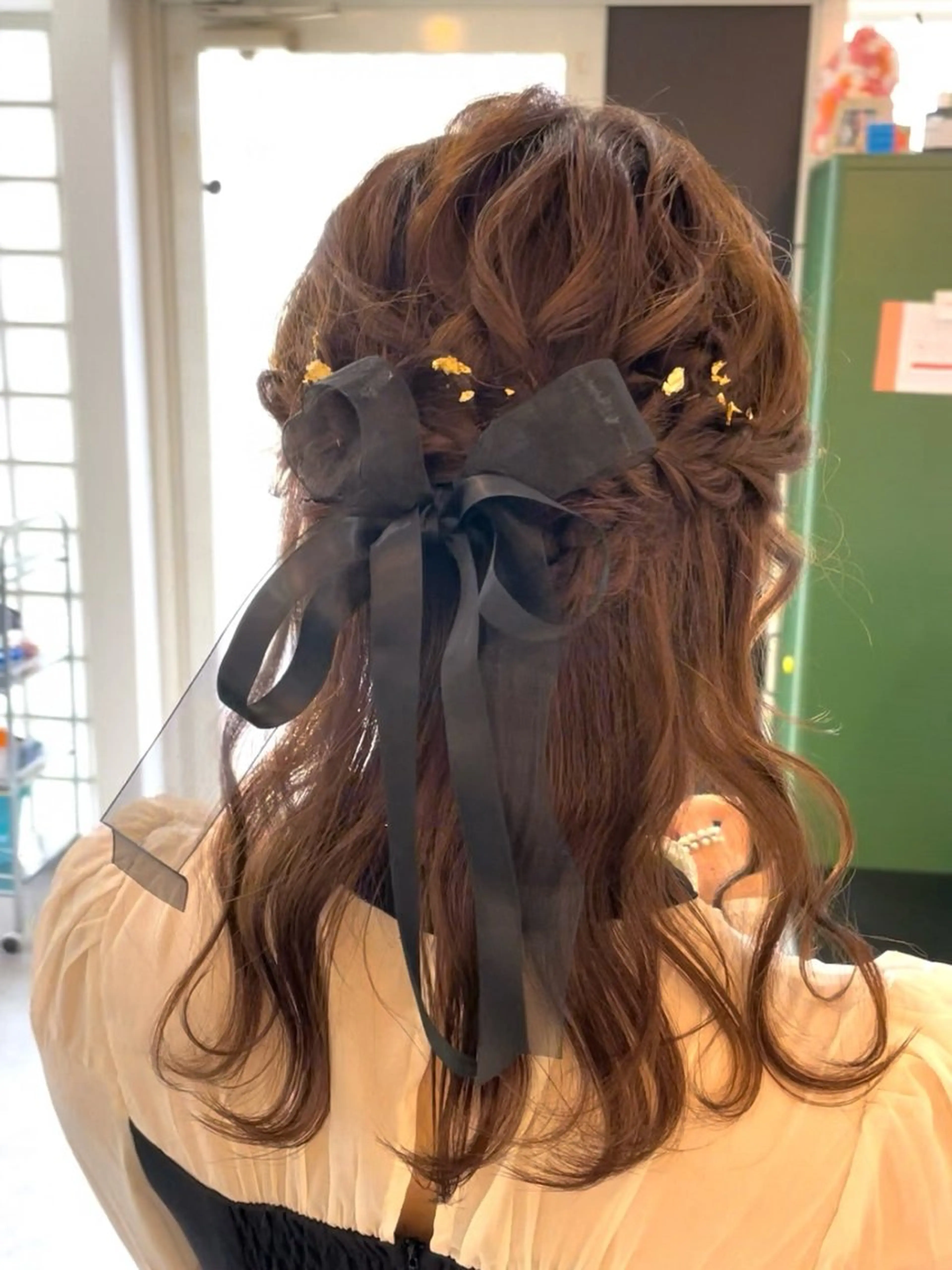 【ヘアセット】ハーフアップスタイルの写真