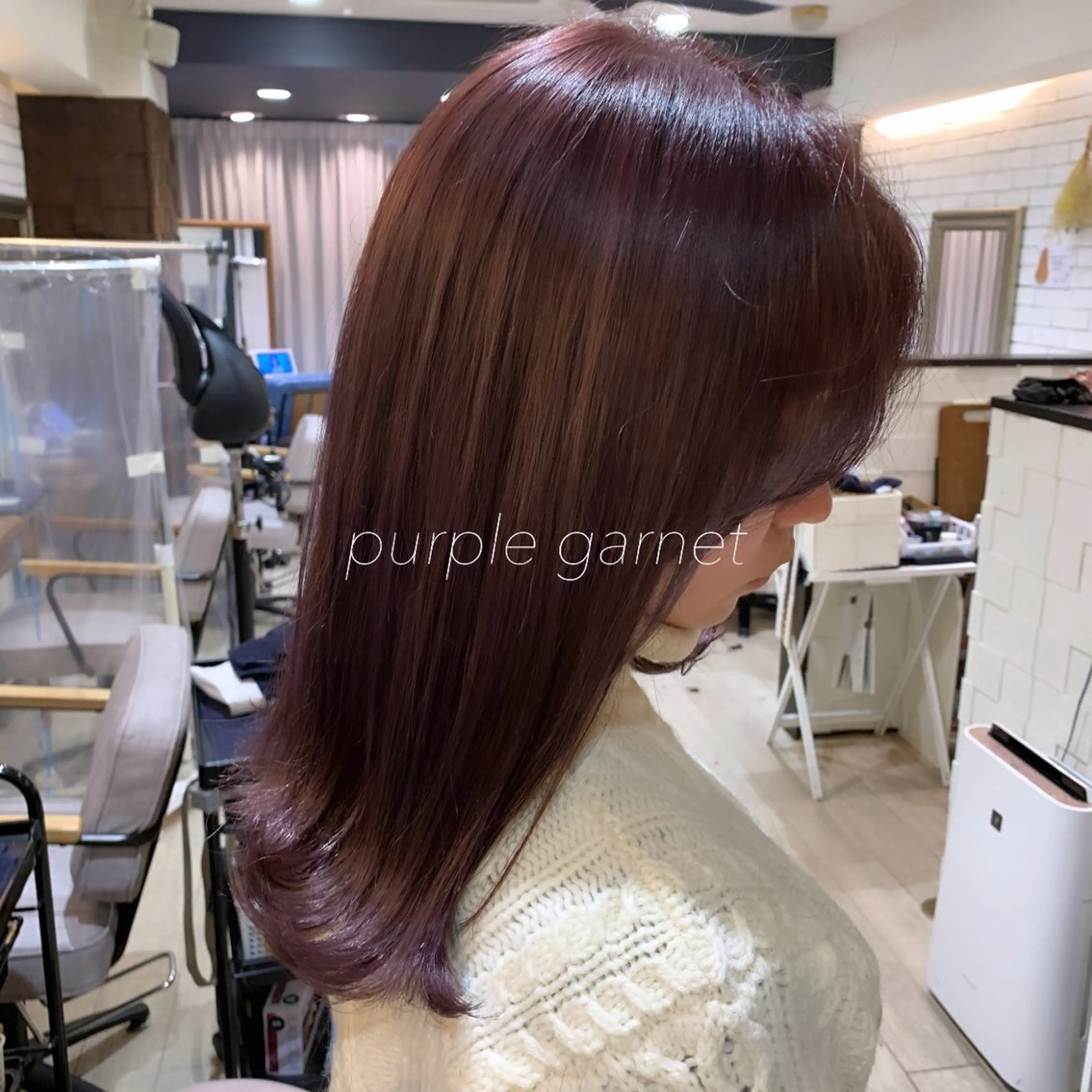 ミディアム カラー パープルカラー GO TODAY 原宿本店所属・似合わせカット得意 💛RENA💛のヘアスタイル