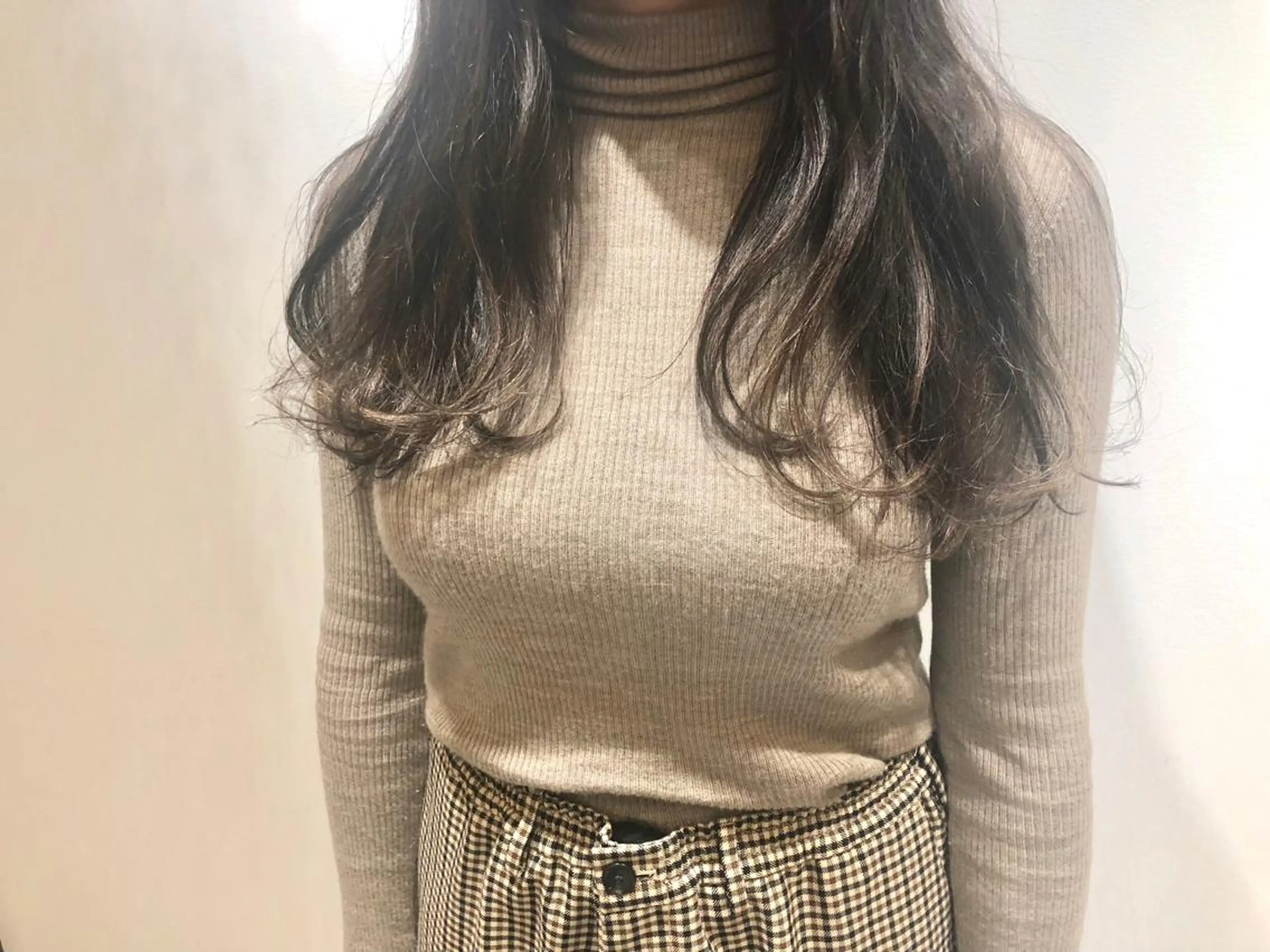 ロング カラー 透明感カラー ハイライトカラー ハイライト カット ヘアカラー 縮毛矯正 トリートメント 江原 彩華のヘアスタイル