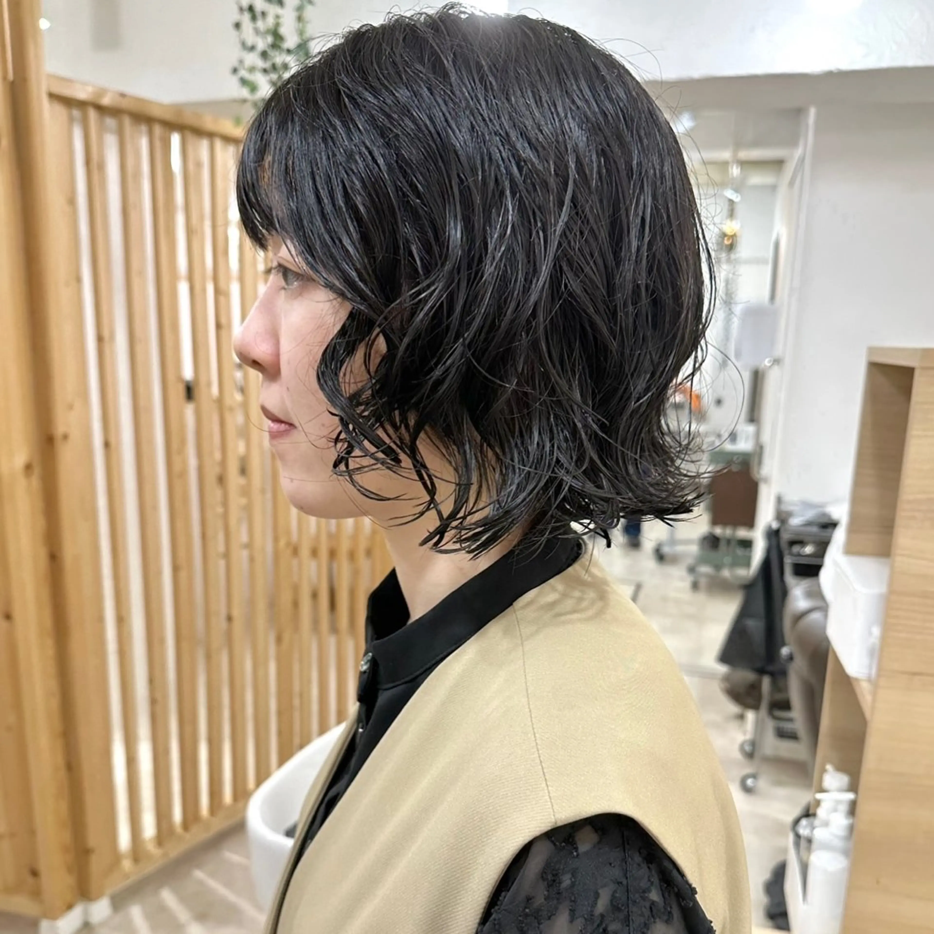 ショート パーマ 銀座No.1髪質改善 縮毛矯正/本木のヘアスタイル