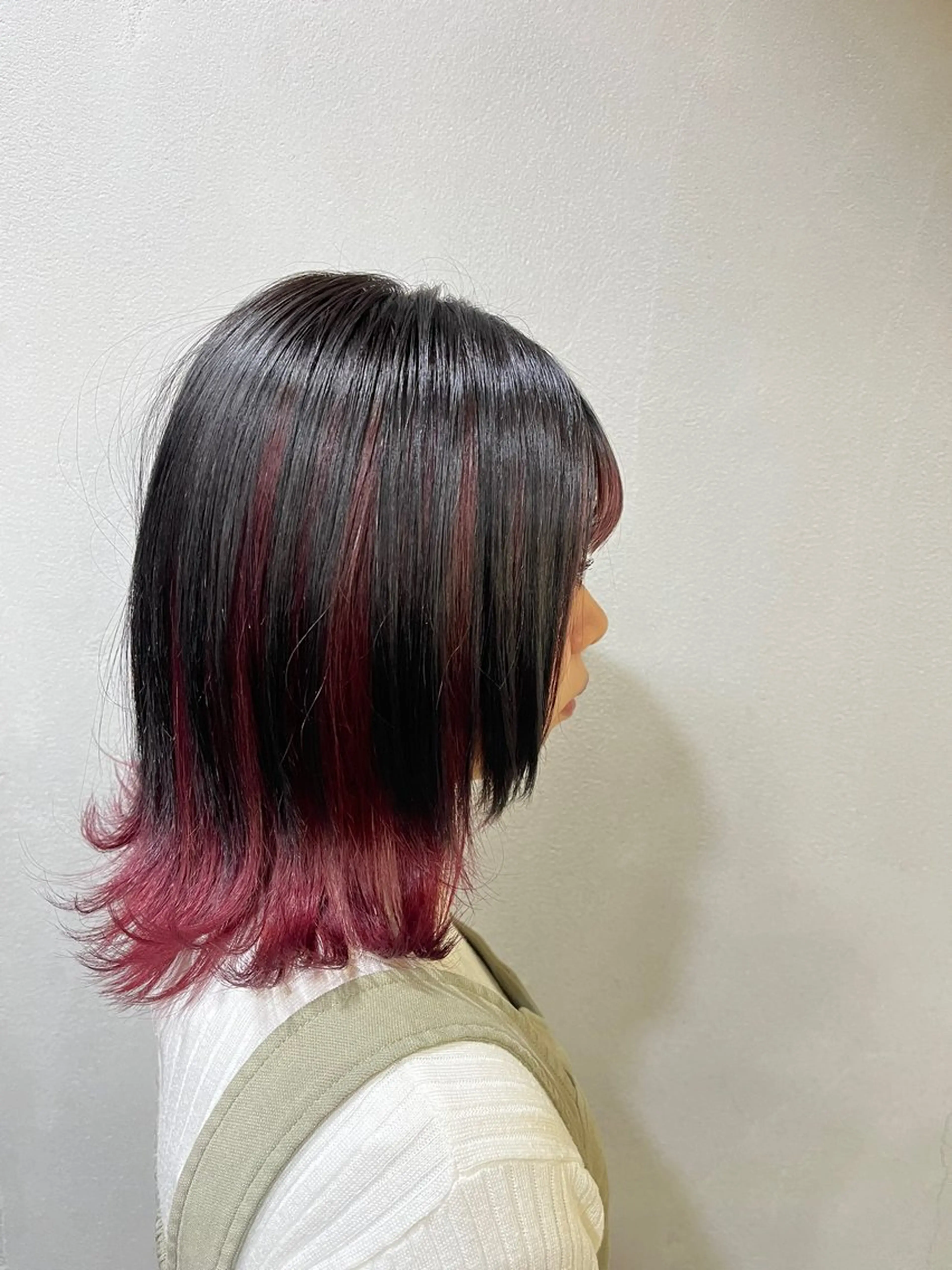 ミディアム カット ヘアカラー トリートメント アキト/ メンズ/透明感暗髪のヘアスタイル