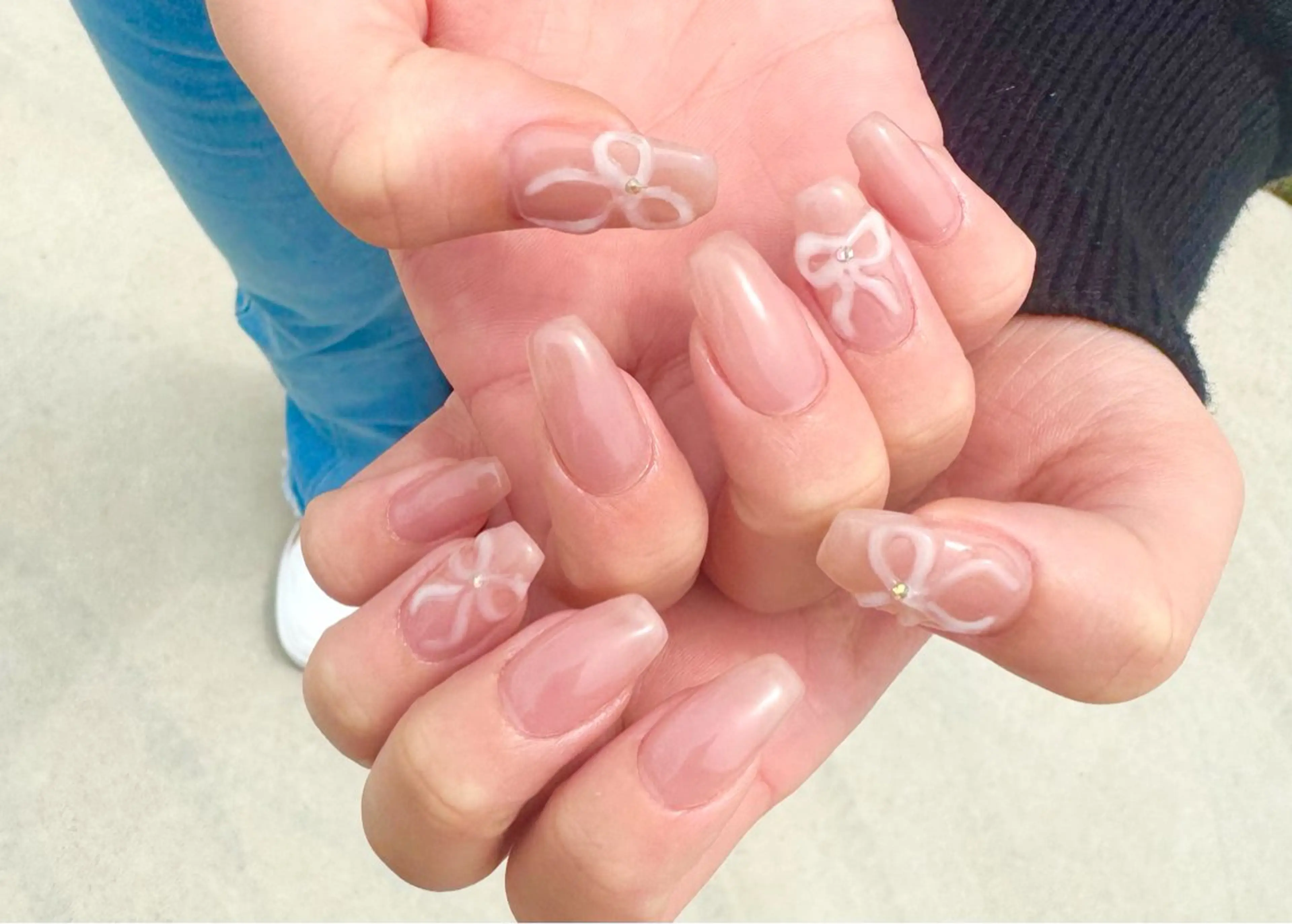 ネイル アートネイル フレンチネイル ジェルネイル グラデーション キラキラネイル ネイルサロン Laque.のネイルデザイン