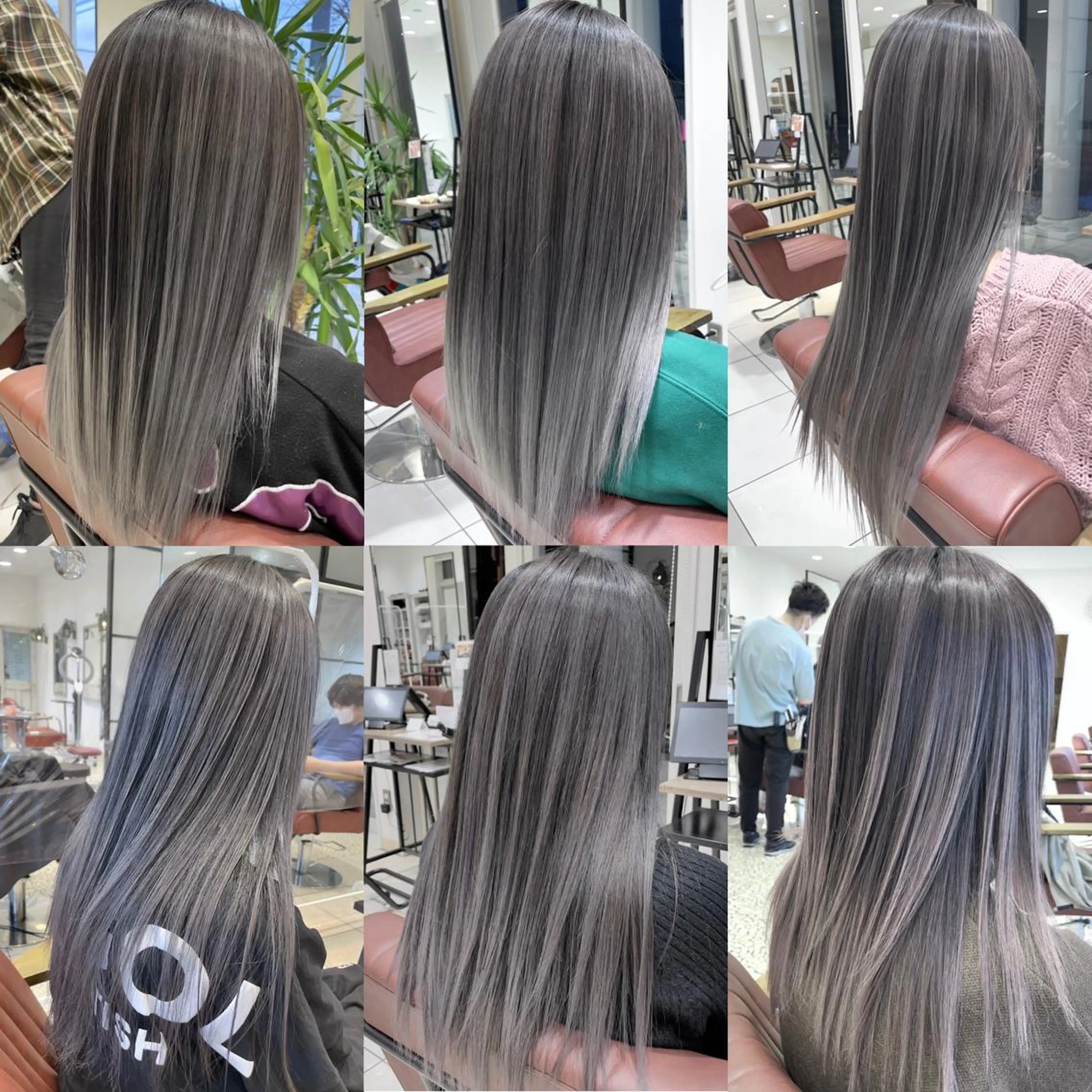 カラー バレイヤージュ ブリーチ シルバー ヘアカラー トリートメント ブリーチカラー特化/ 戸崎祐冶のヘアスタイル