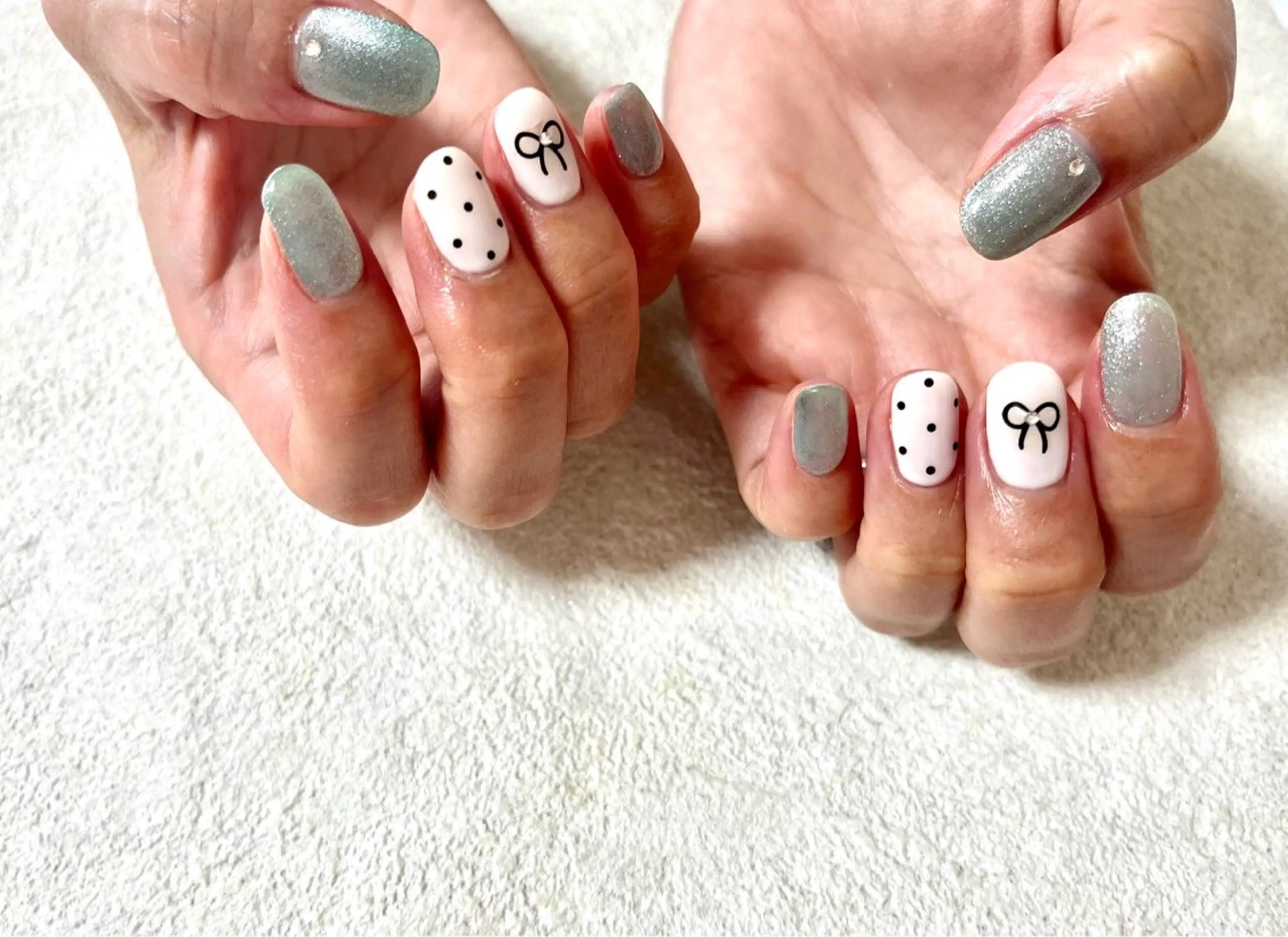 ネイル ジェルネイル キラキラネイル メンズネイル パラジェル 夏ネイル kiki nail たまプラーザのネイルデザイン