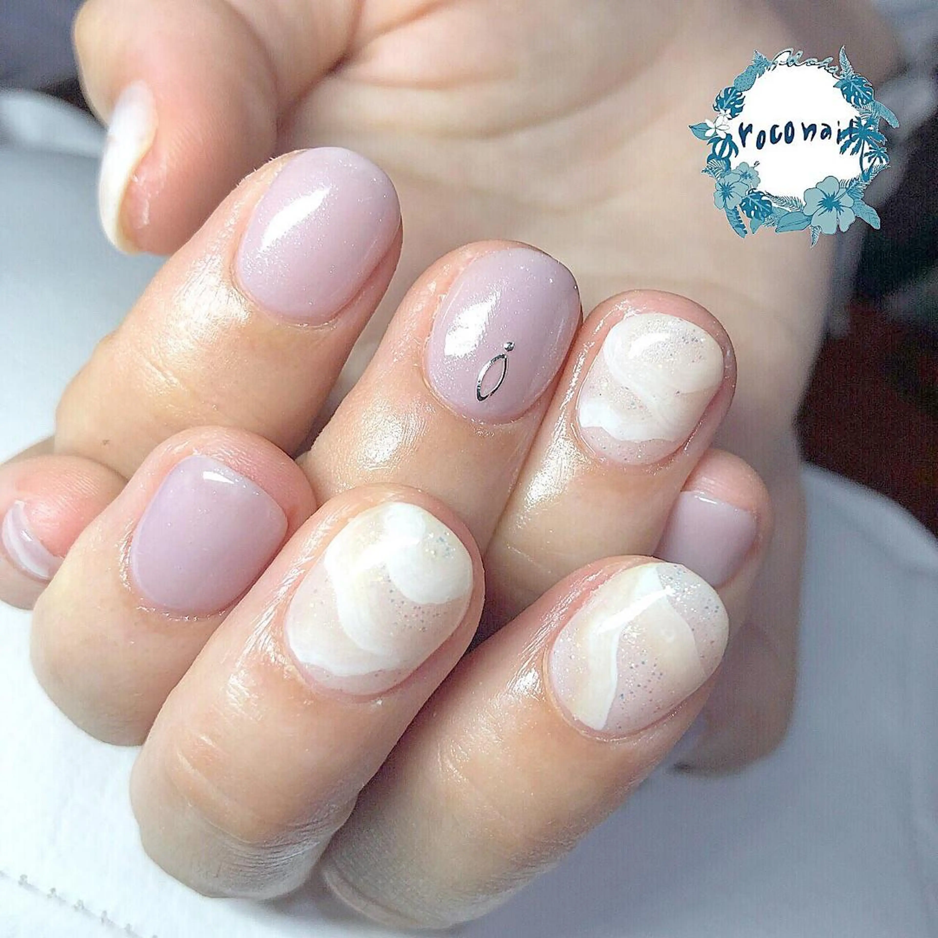 ネイル フットネイル ニュアンスネイル オフィスネイル ワンカラーネイル ハンドネイル roconail ヒロコのネイルデザイン