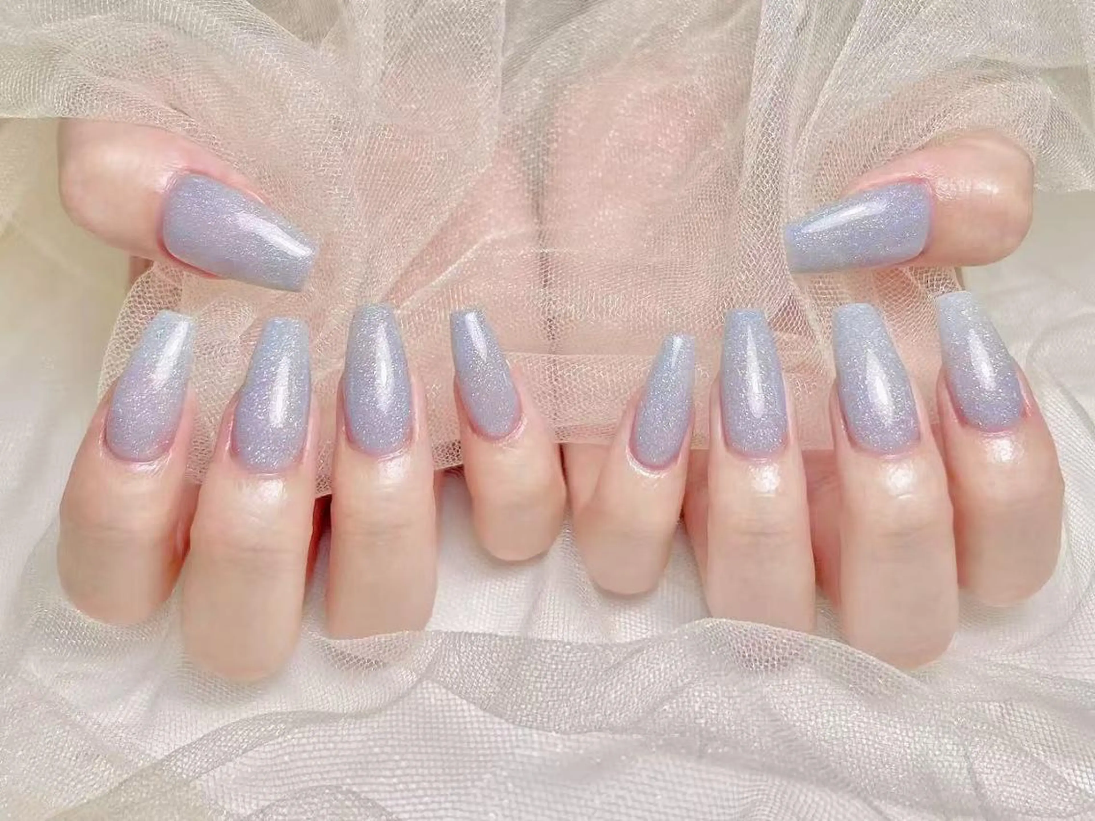 ネイル オーロラネイル チークネイル 長さ出し フットネイル フレンチネイル ハンドネイル ハンドケア Yuka 💎のネイルデザイン