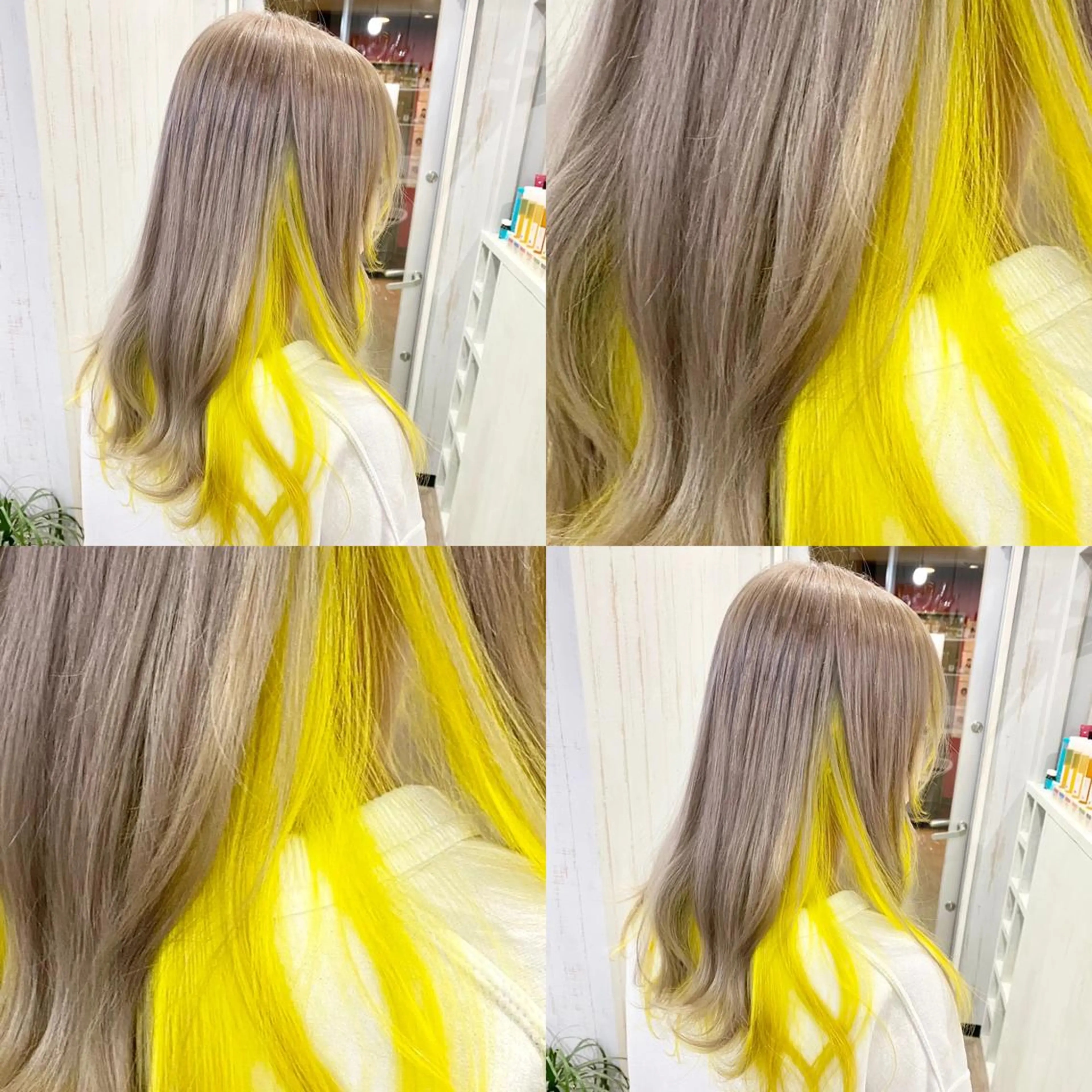 セミロング ハイトーン💫 エクステ💫maiのヘアスタイル