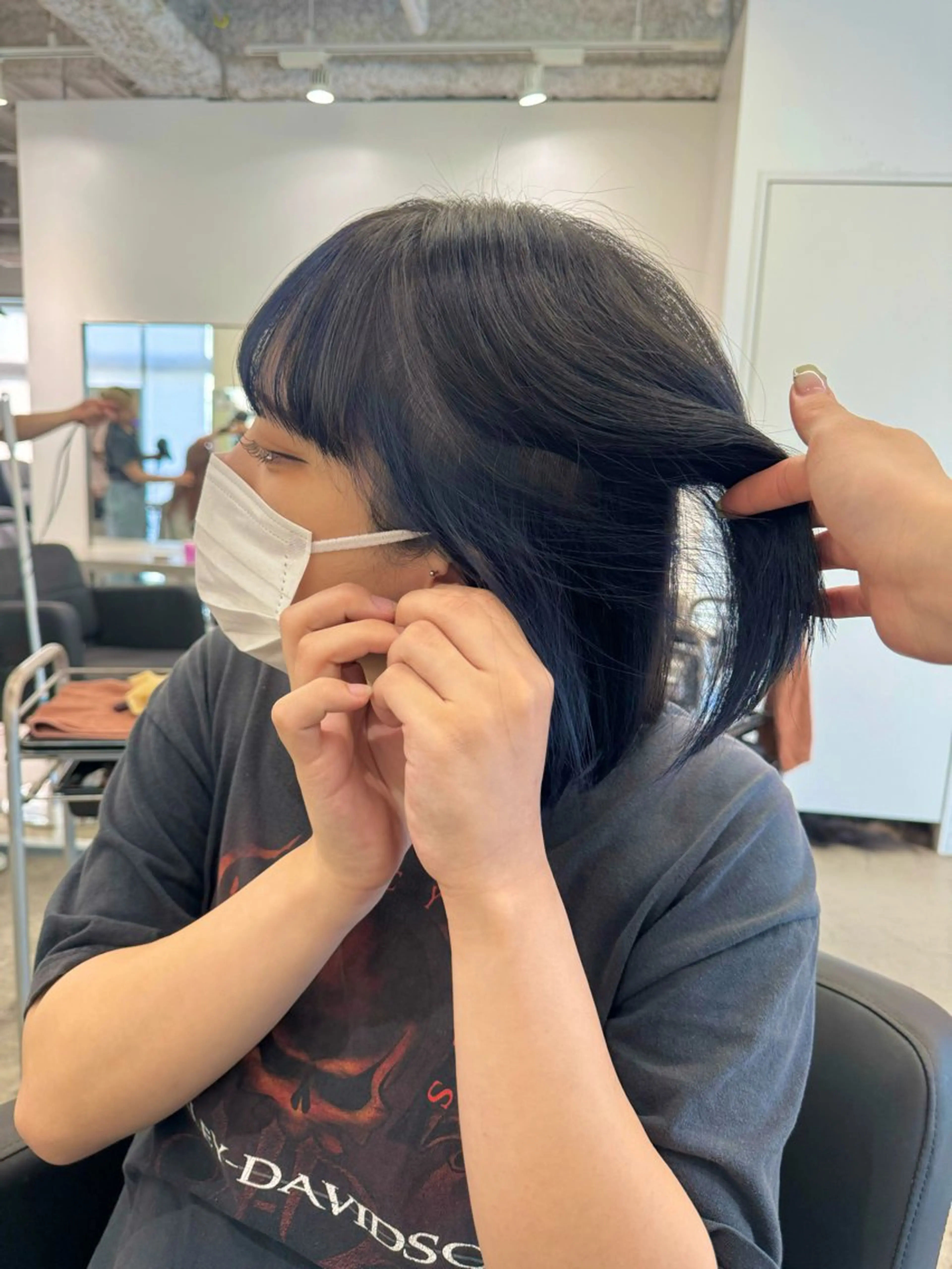 ショート カラー カット ヘアカラー トリートメント 店長　MANAMI ／ブリーチ／骨格ボブのヘアスタイル