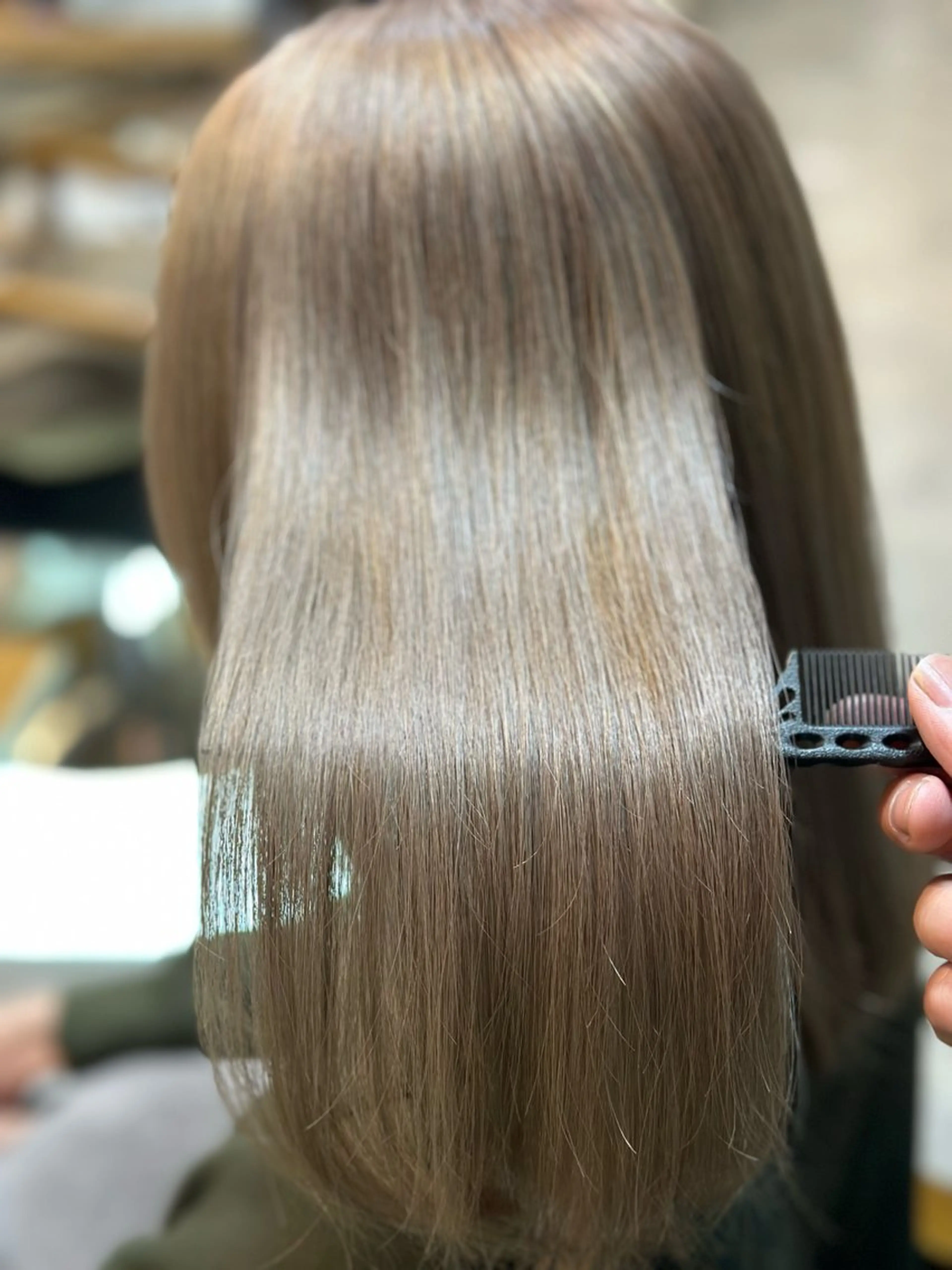 ミディアム 髪質改善 トリートメント 酸熱トリートメント カット トリートメント uhiyama shotarouのヘアスタイル