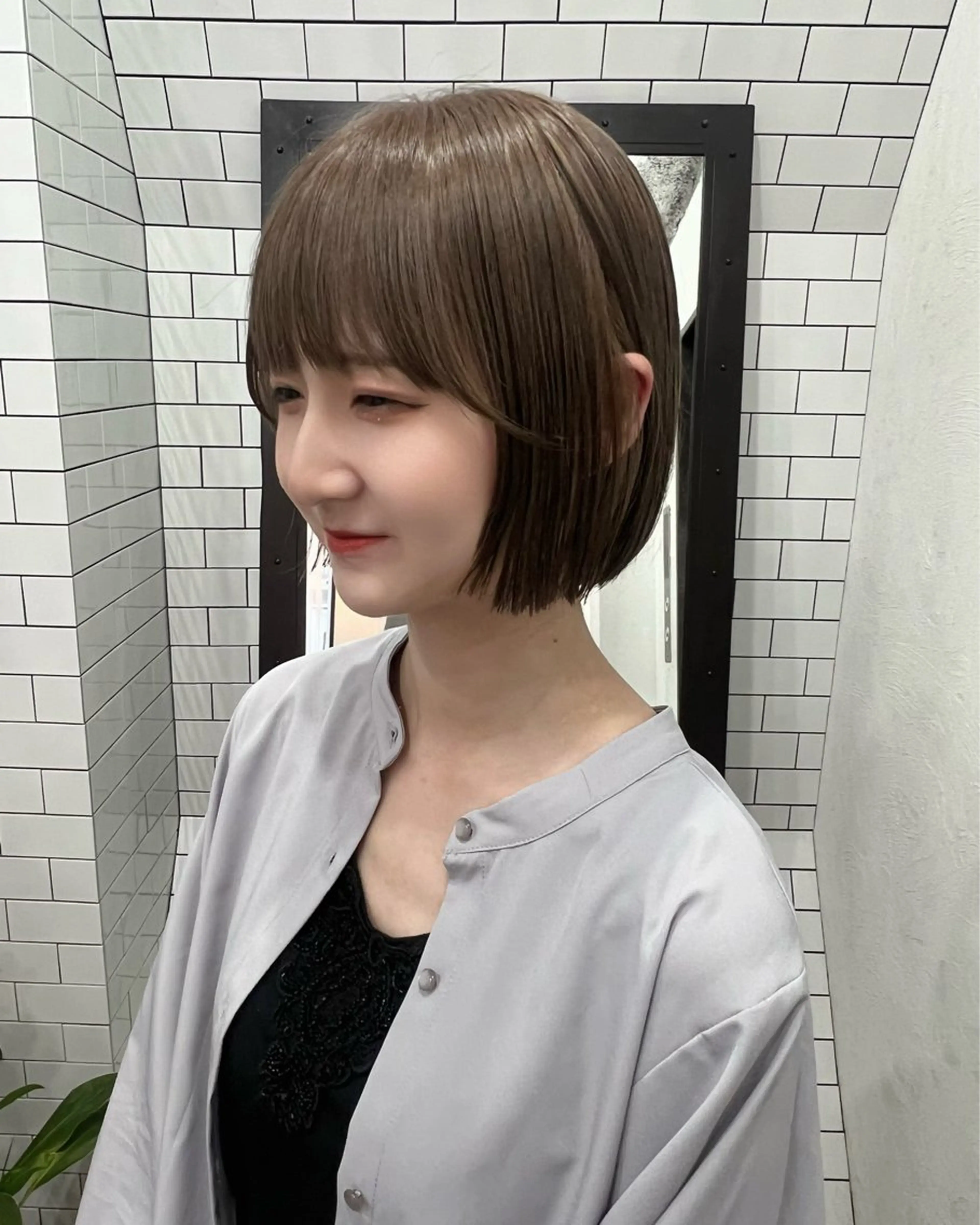 ショート カット 紙屋町ショート /ボブ　パーマ河内蓮のヘアスタイル