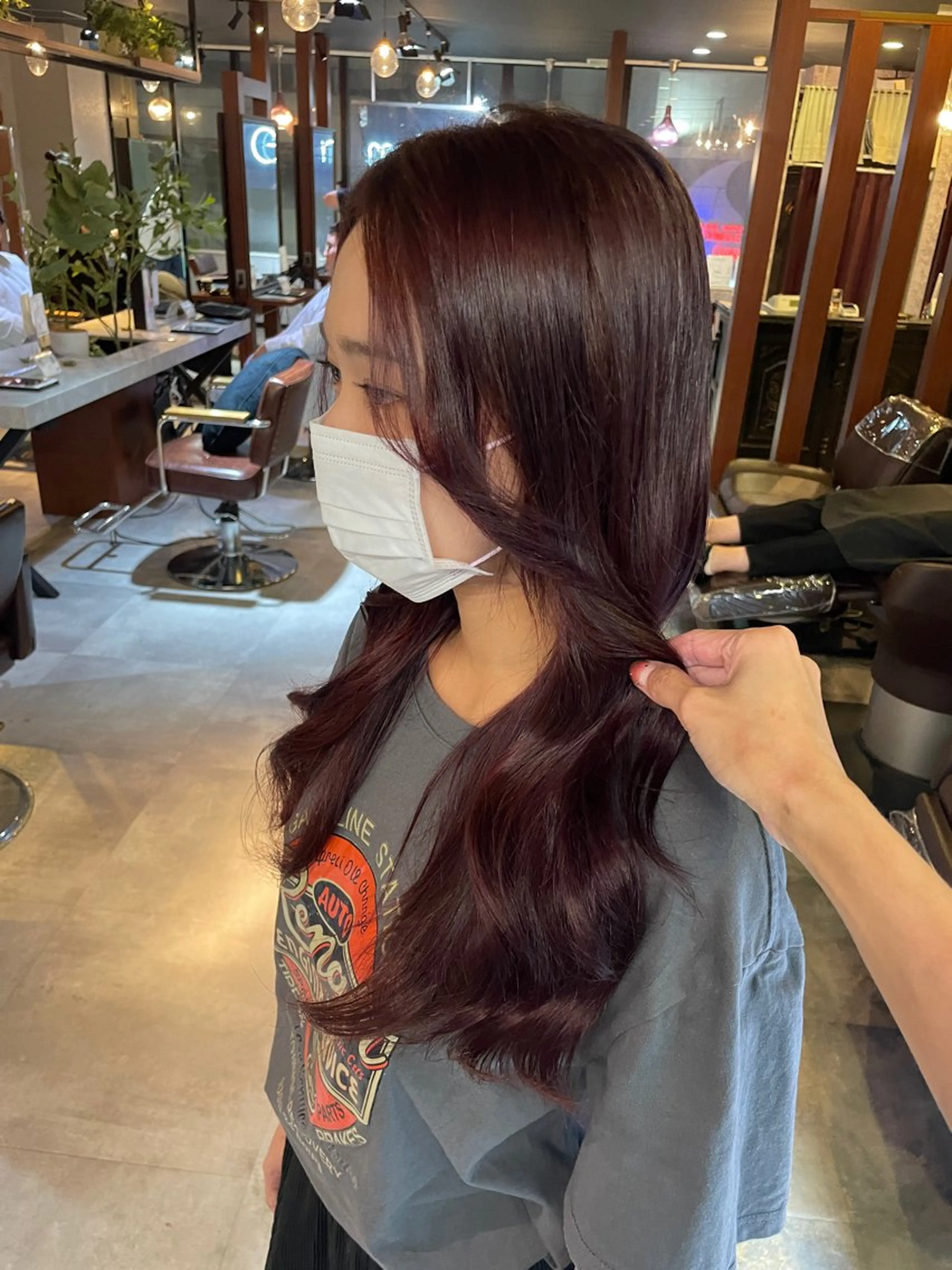 ロング カラー eim hair rink  長津田店所属・🫧透明感カラー 🫧しほのヘアスタイル