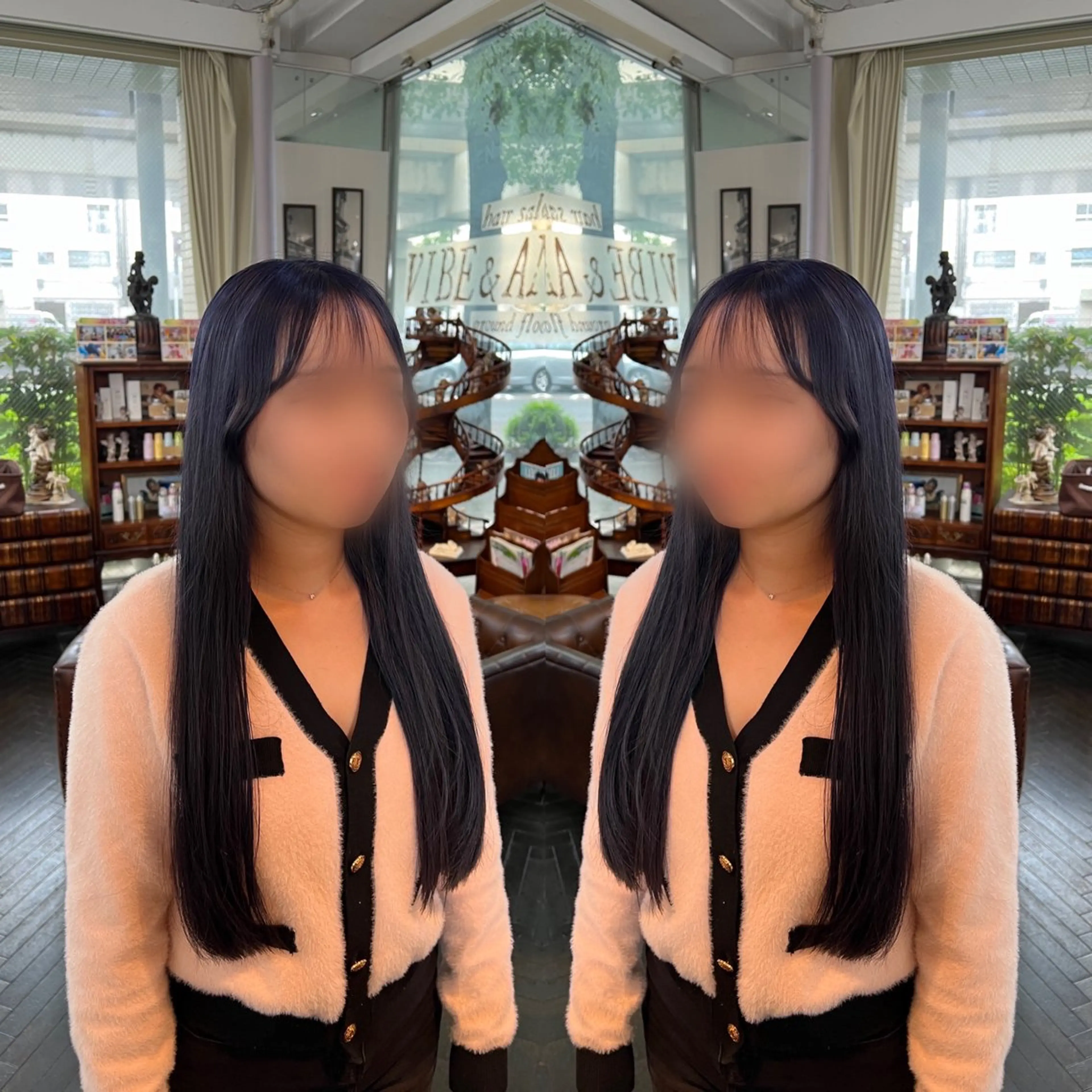 ロング カラー ヘアカラー トリートメント レイヤー/ボブ/ ミニボブ/AOIのヘアスタイル