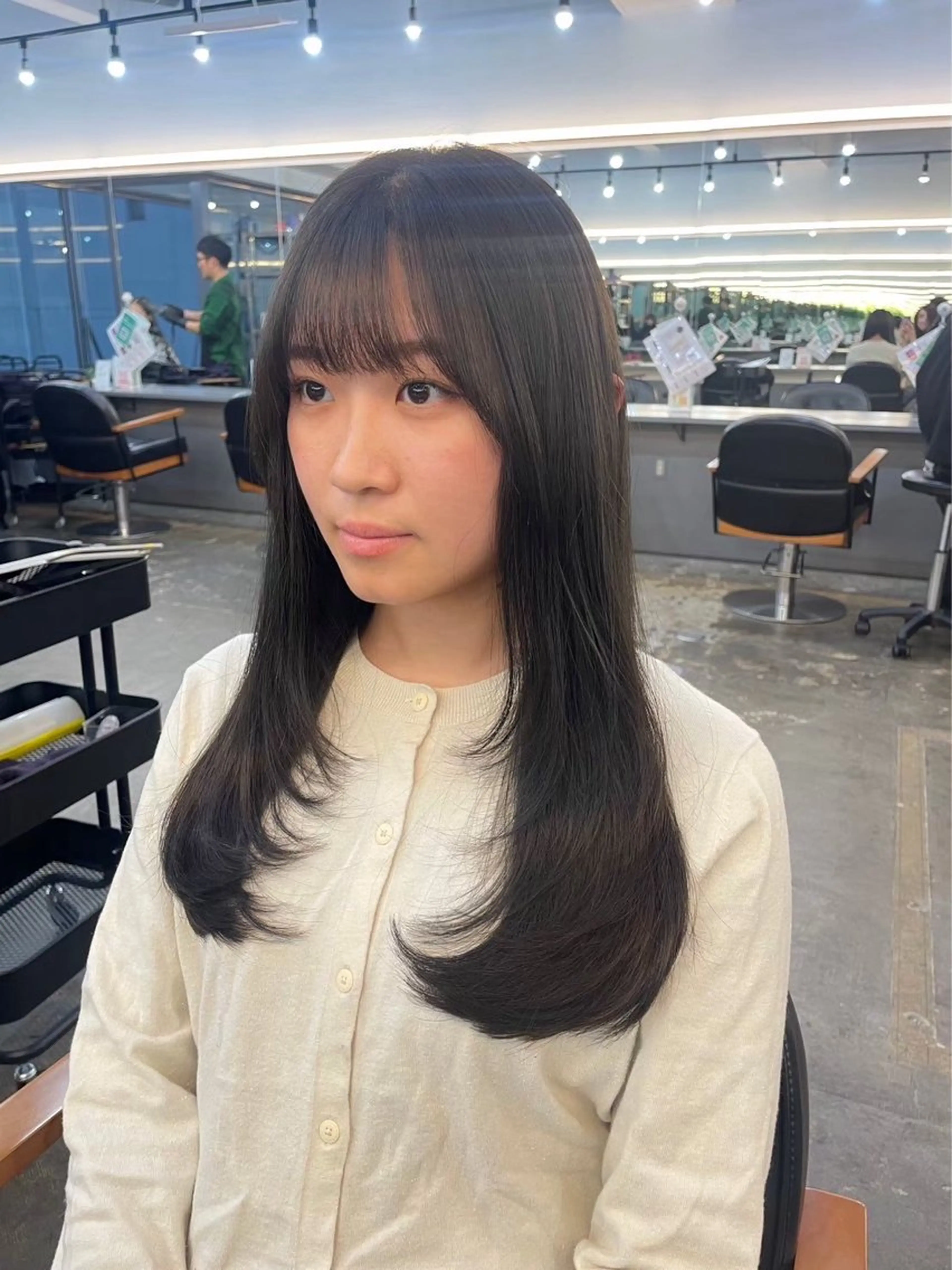 ロング カット 縮毛矯正 ボブ/ぱつっとボブ/ 谷口 海星のヘアスタイル