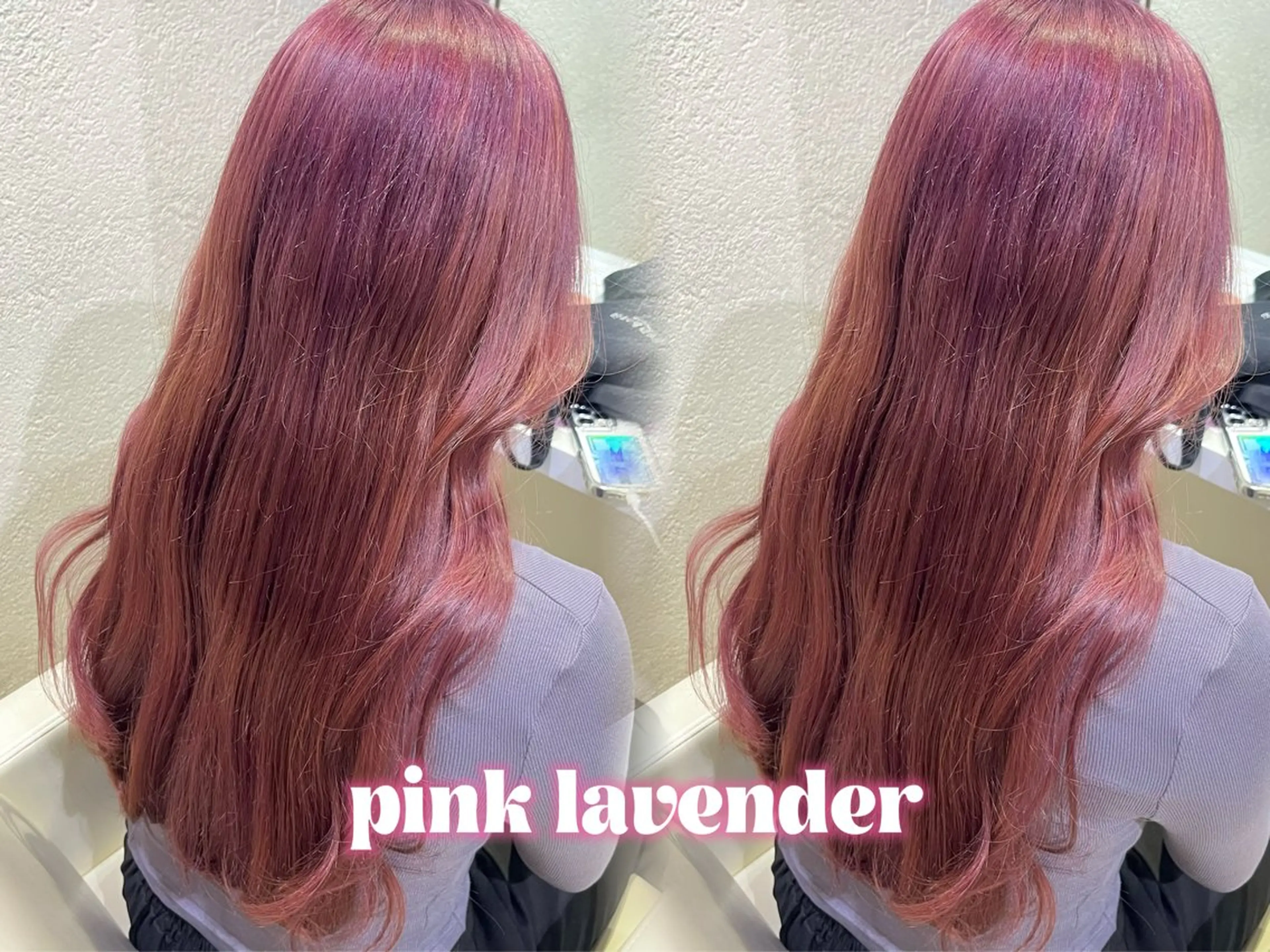 カラー ブリーチ ラベンダーカラー ピンクカラー ピンクラベンダー ヘアカラー ハイトーン×推し カラー💫Miyuのヘアスタイル